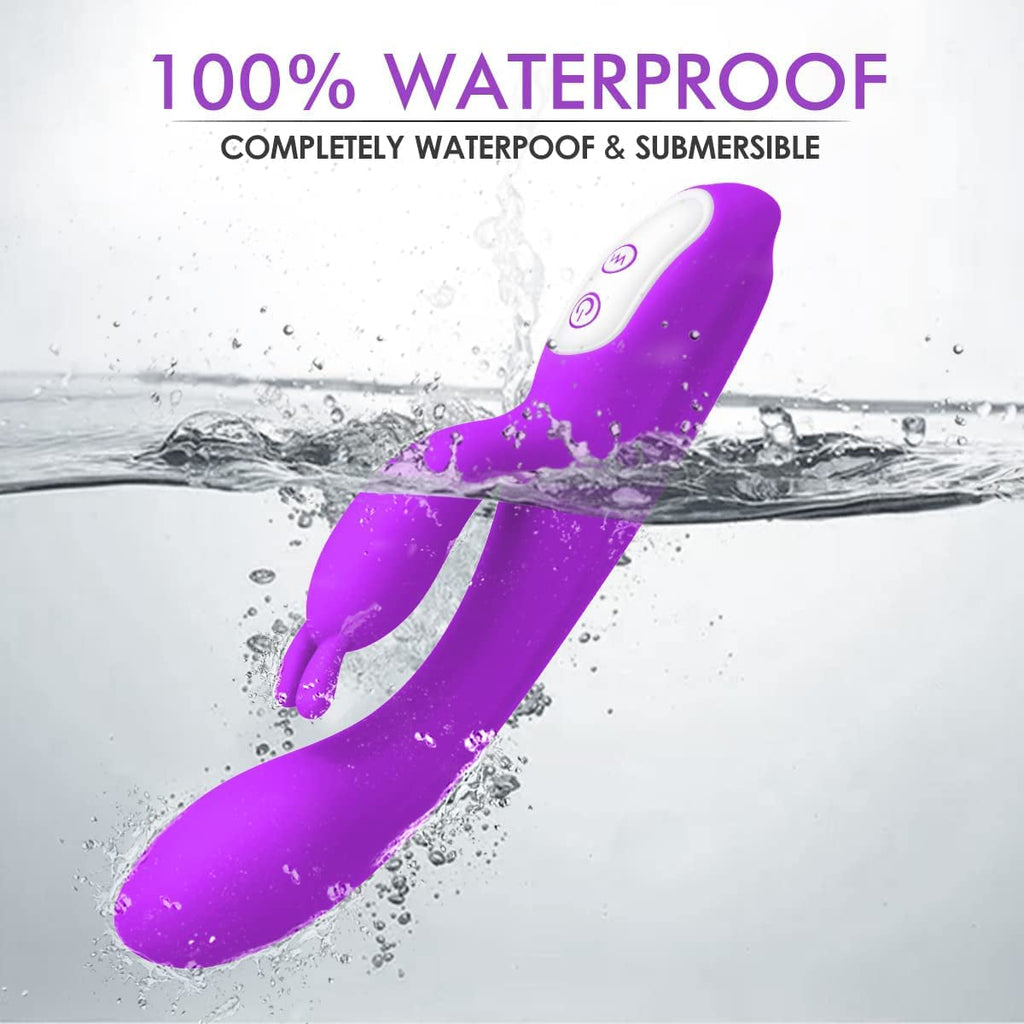 ThermaPulse Heating Rabbit Vibrator Waterproof 9 Modes Silicone