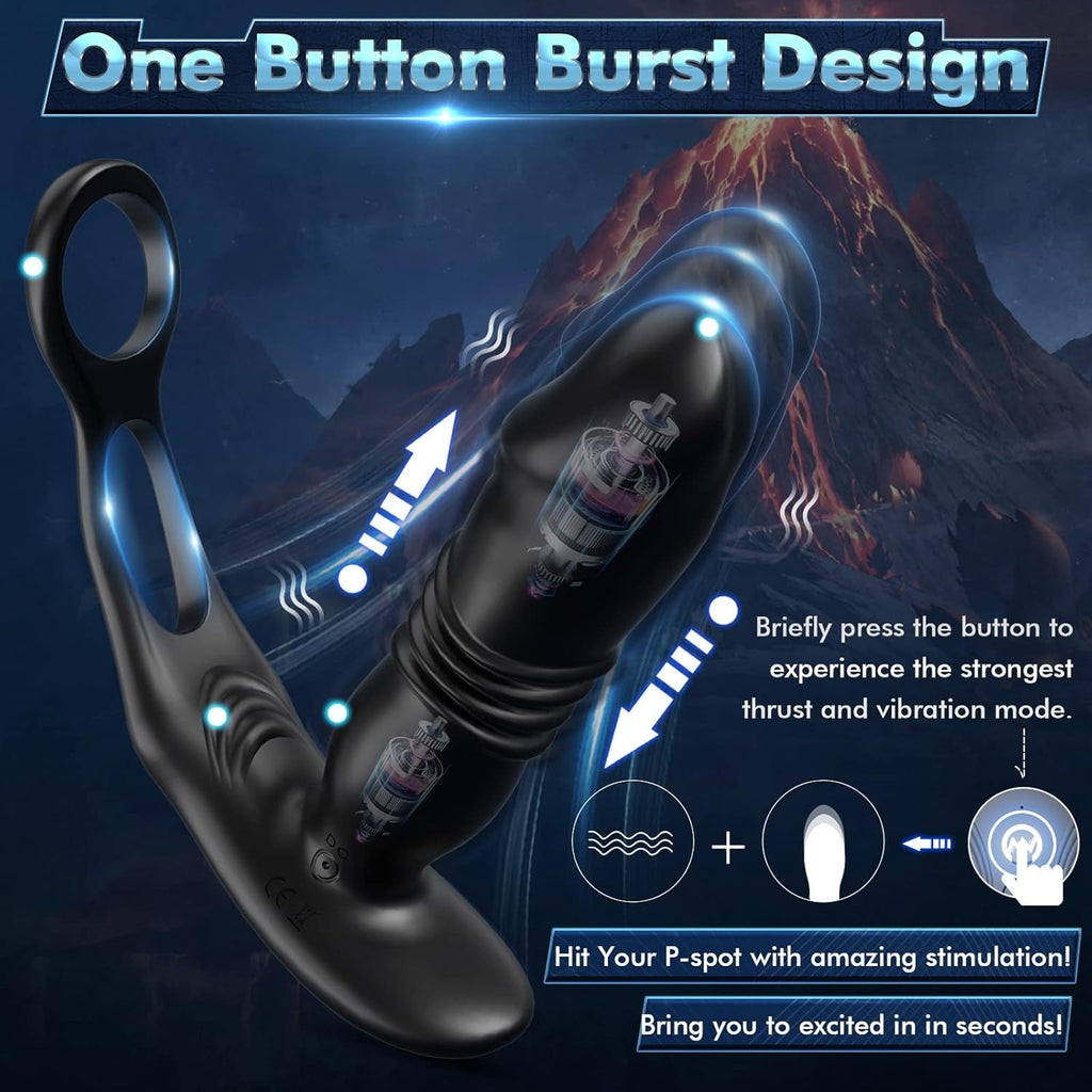 EnduroThrust App Control Thrusting Prostate Massager Cock Ring