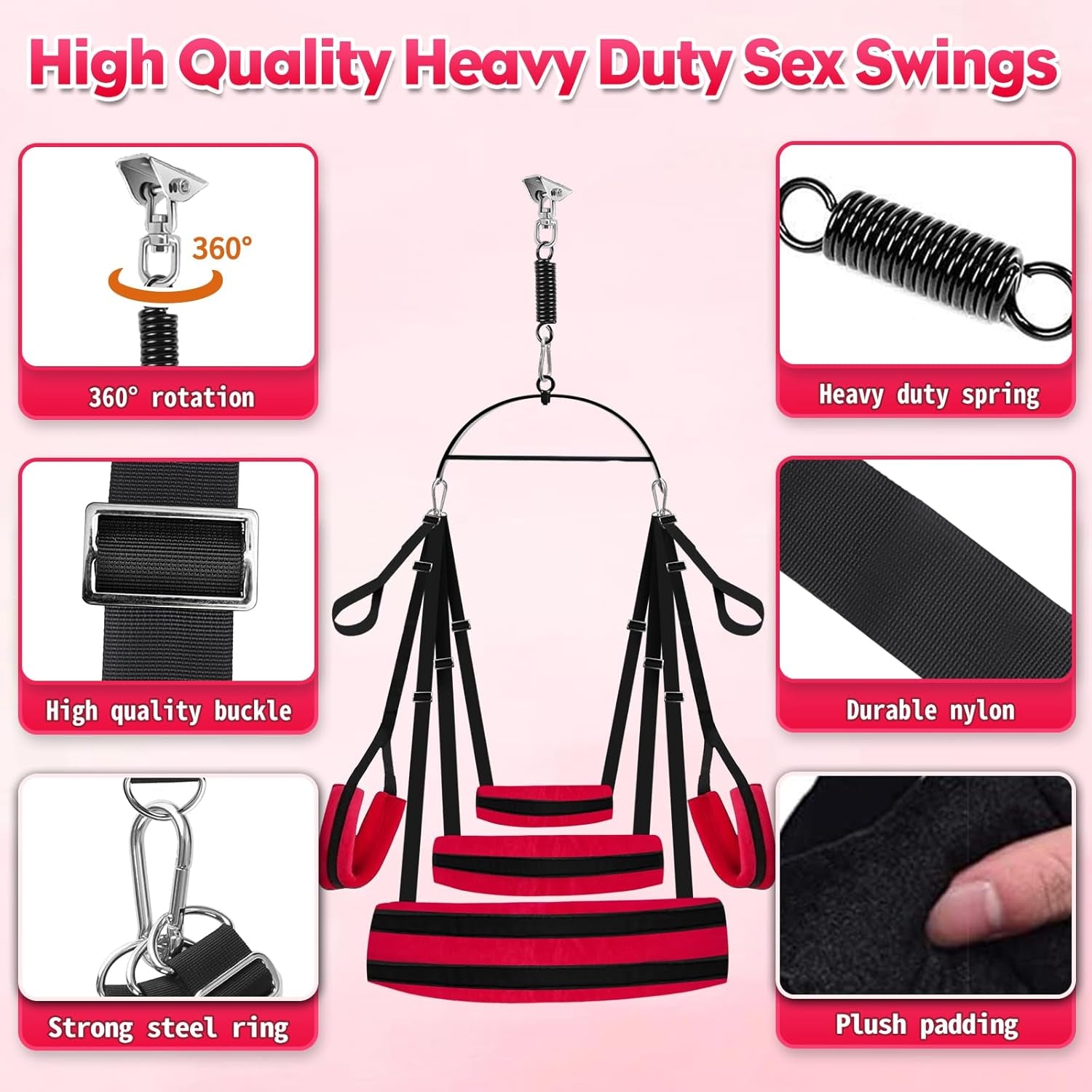 OrbitLift 360° Rotating Sex Swing 800lb