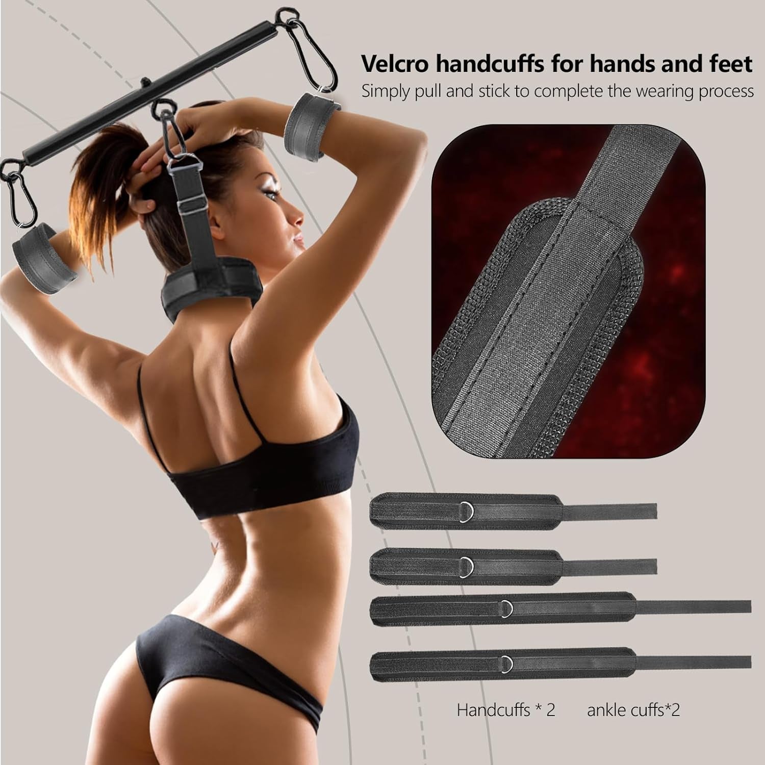 ControlLink Neck to Wrist Spreader Bar BDSM Kit