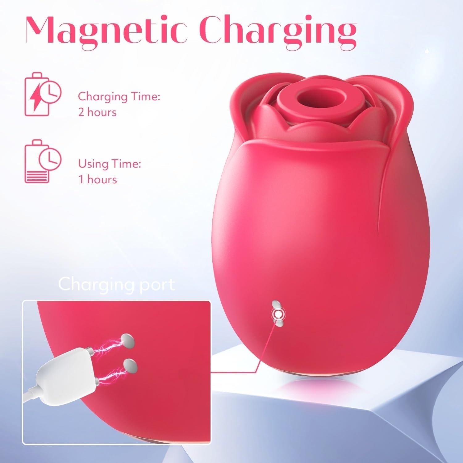 VirelleX Rose Clit Sucker App Control 9 Modes Compact