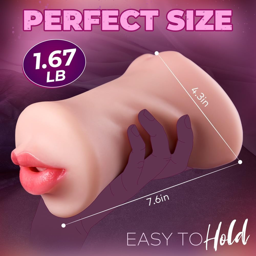 TriPleasure 3-in-1 Pocket Pussy Mouth Vagina Anal