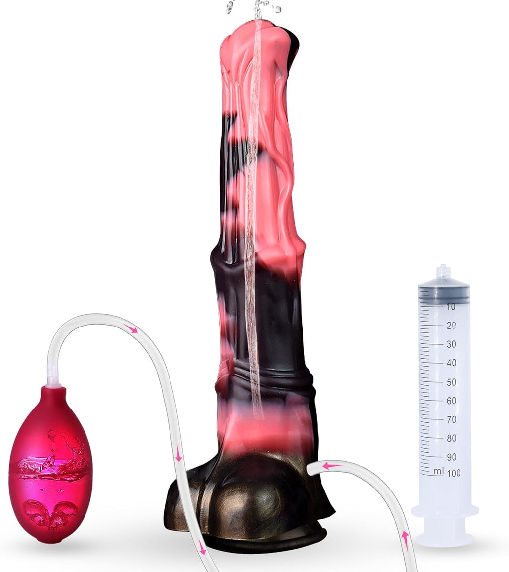 TitanMix 12” Fantasy Ejaculating Dildo Thick Silicone Suction Cup