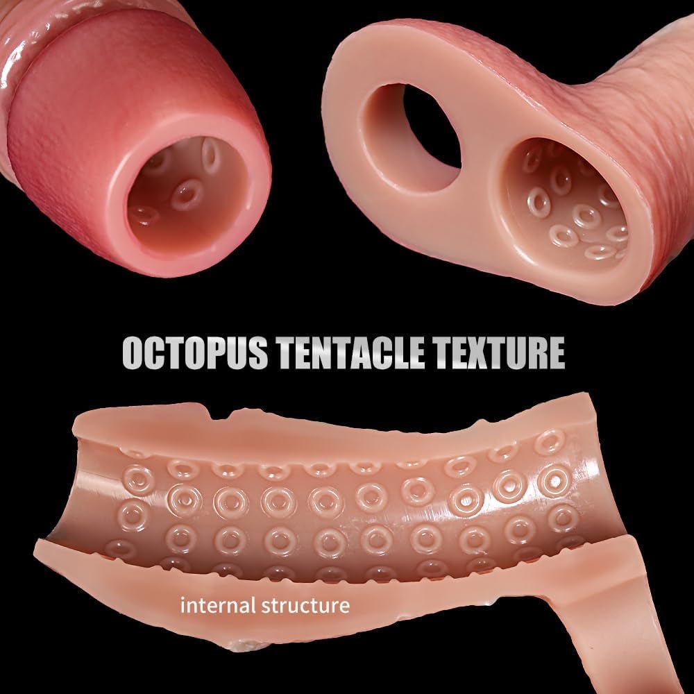 OctoGrip Realistic Penis Sleeve 6.7 Girth Silicone Ring