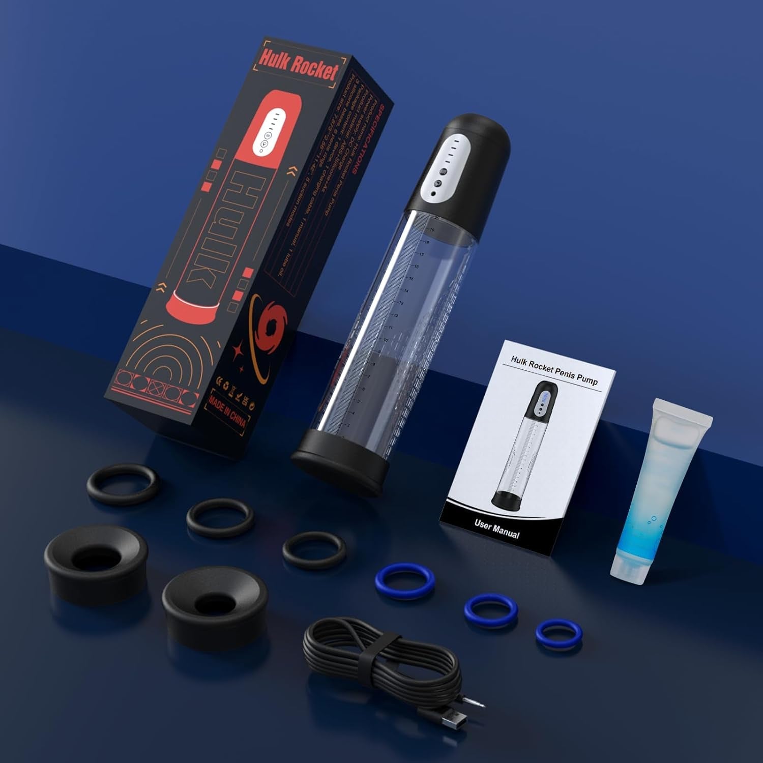 PowerScale Electric Penis Pump with Display & 4 Modes