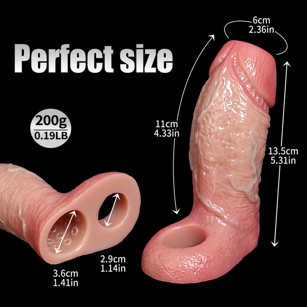 OctoGrip Realistic Penis Sleeve 6.7 Girth Silicone Ring