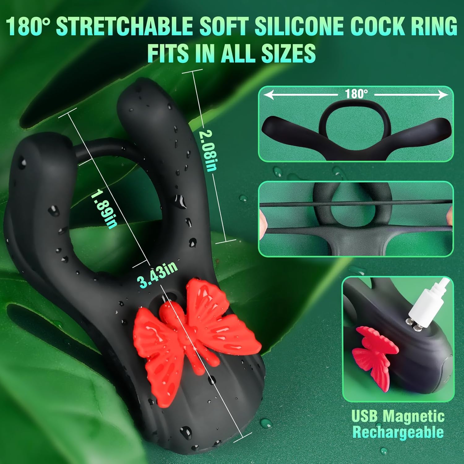 IronGrace Vibrating Couples' Penis Ring
