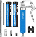 RC BOAT Marine Mini Grease Gun with Double 3oz Cartridge Grease and 12'' Flex Hose, Reinforced Coupler