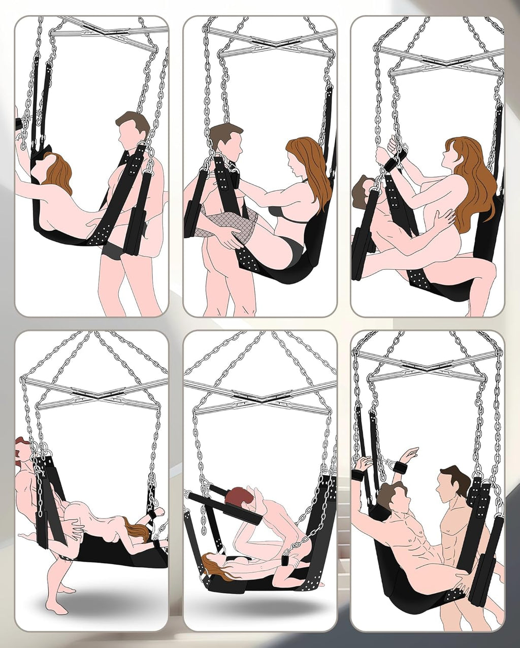 SkyBound 800lbs Premium Heavy-Duty Sex Swing