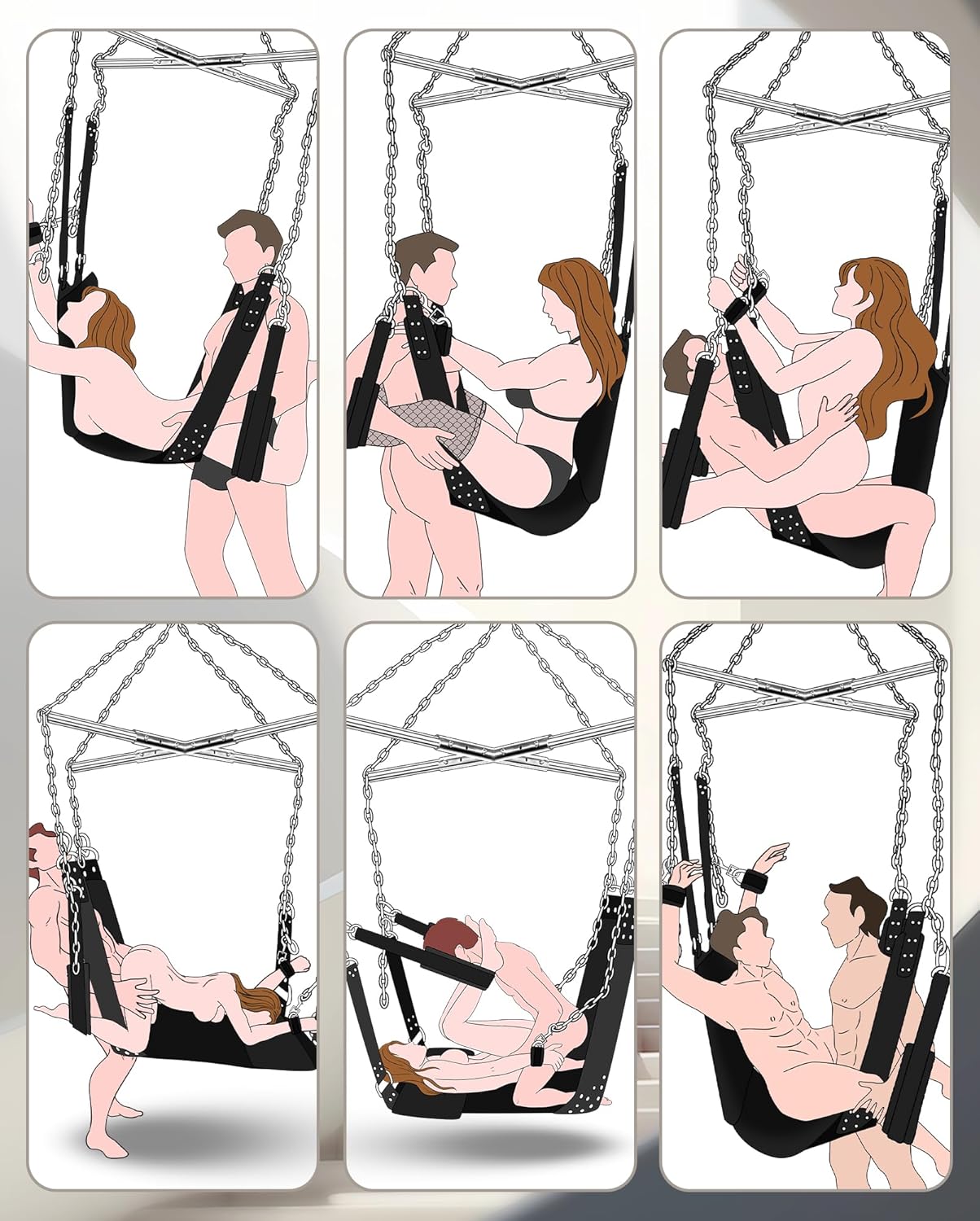 SkyBound 800lbs Premium Heavy-Duty Sex Swing