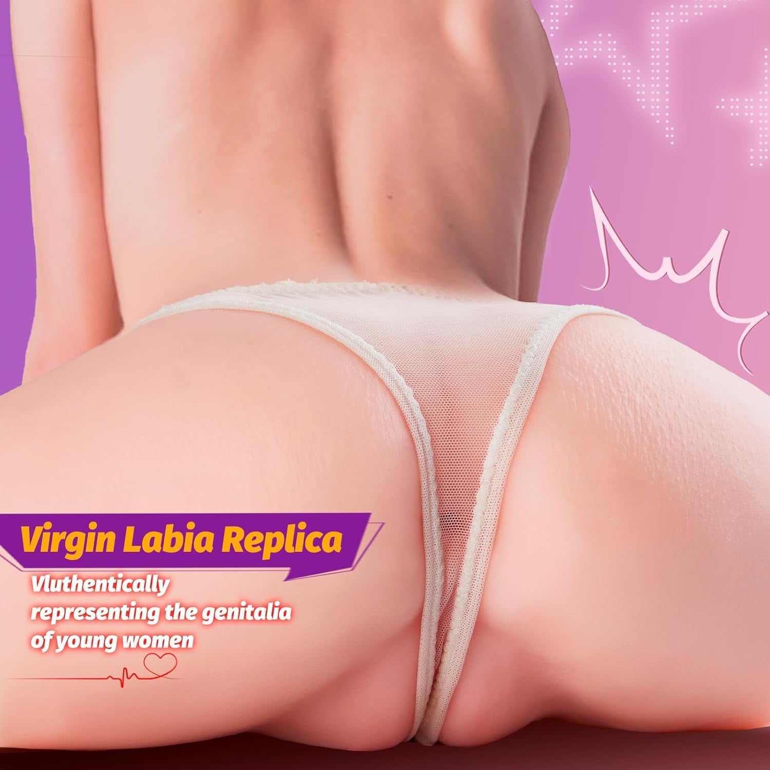 SilhouetteSplit Portable Dual Channel Male Stroker Sex Doll 4.2LB