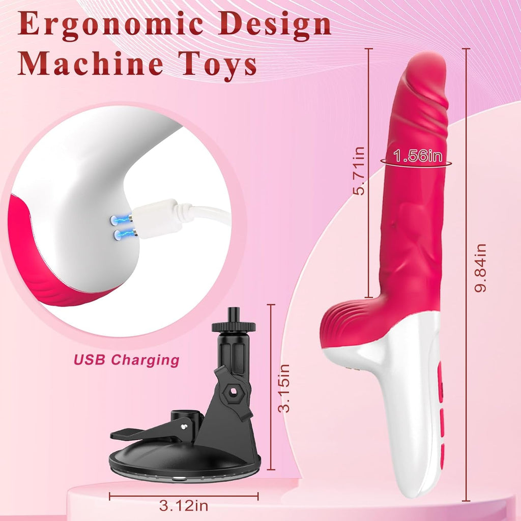 GlideCore 2-in-1 Thrusting Dildo Sex Machine