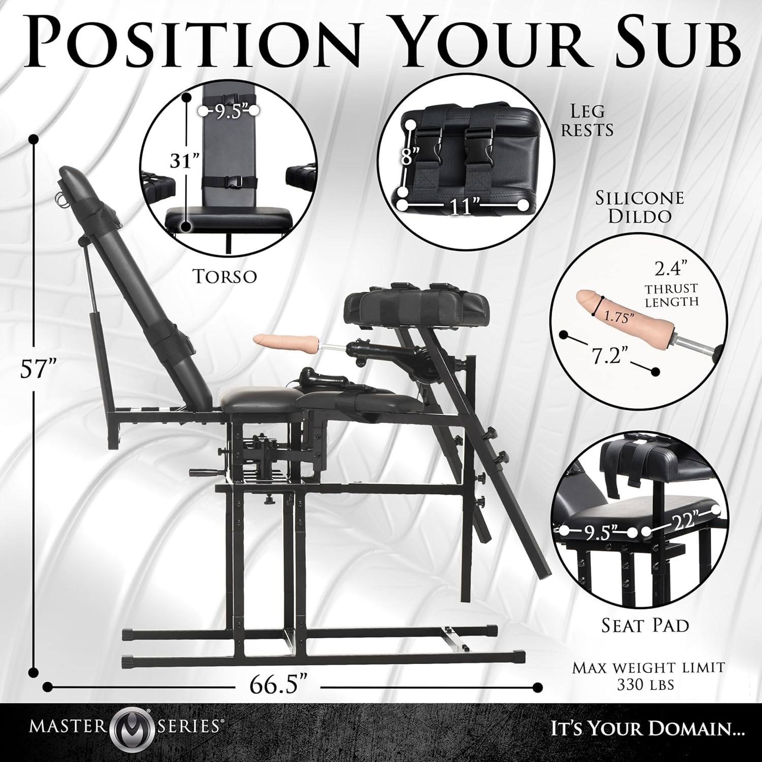 EchoFrame BDSM Leg Spreader Obedience Sex Machine