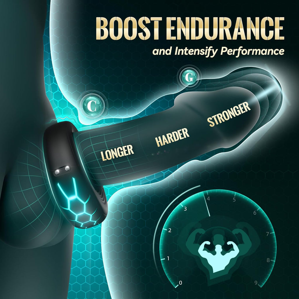 VigorBand Vibrating Cock Ring with 10 Modes