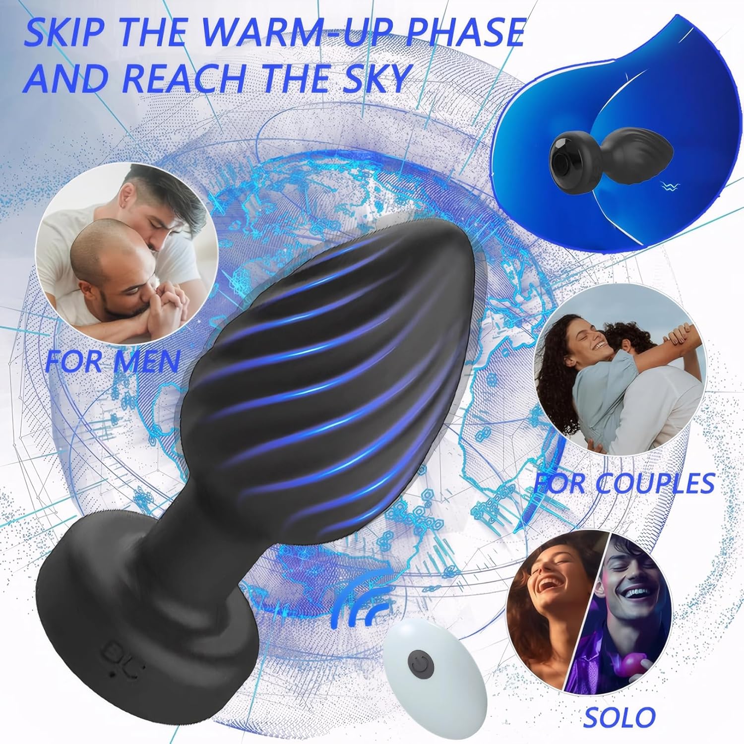 SirenSurge Remote-Controlled Vibrating Anal Plug