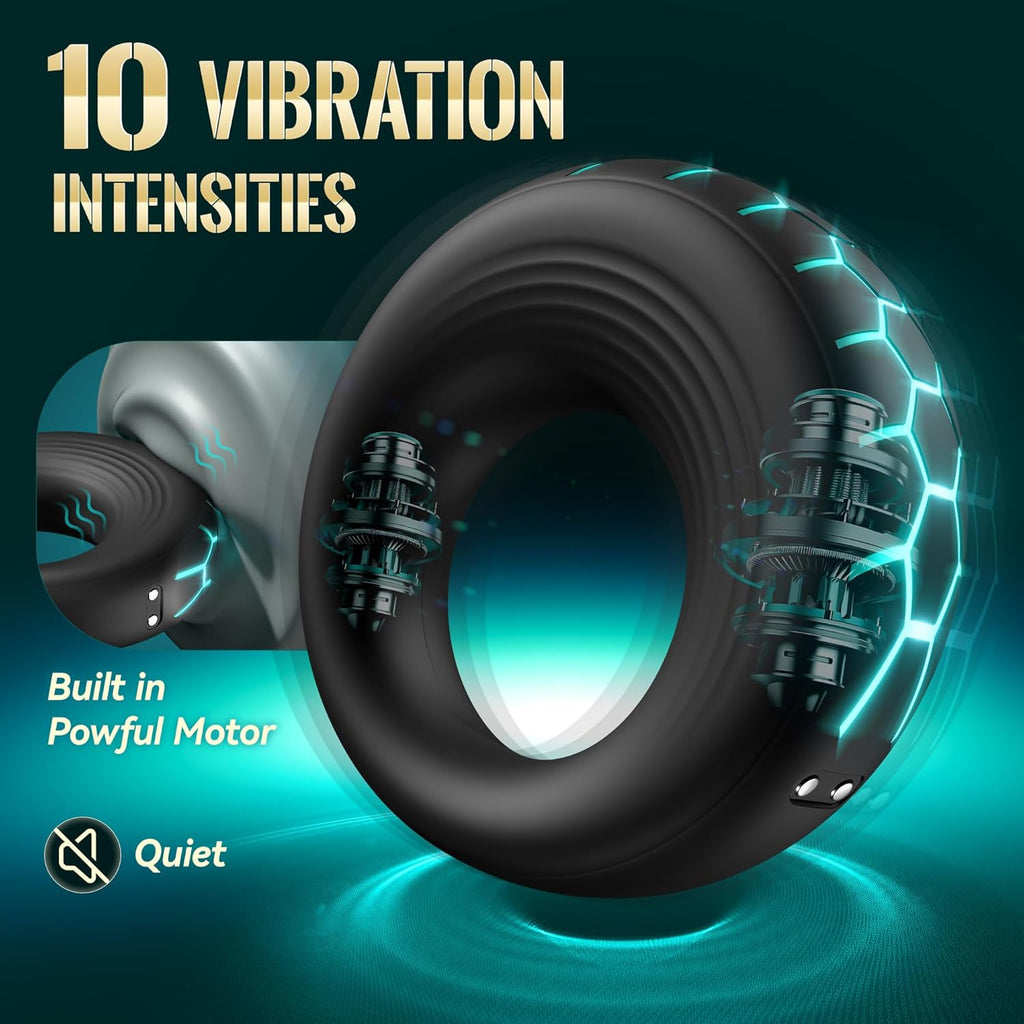 VigorBand Vibrating Cock Ring with 10 Modes