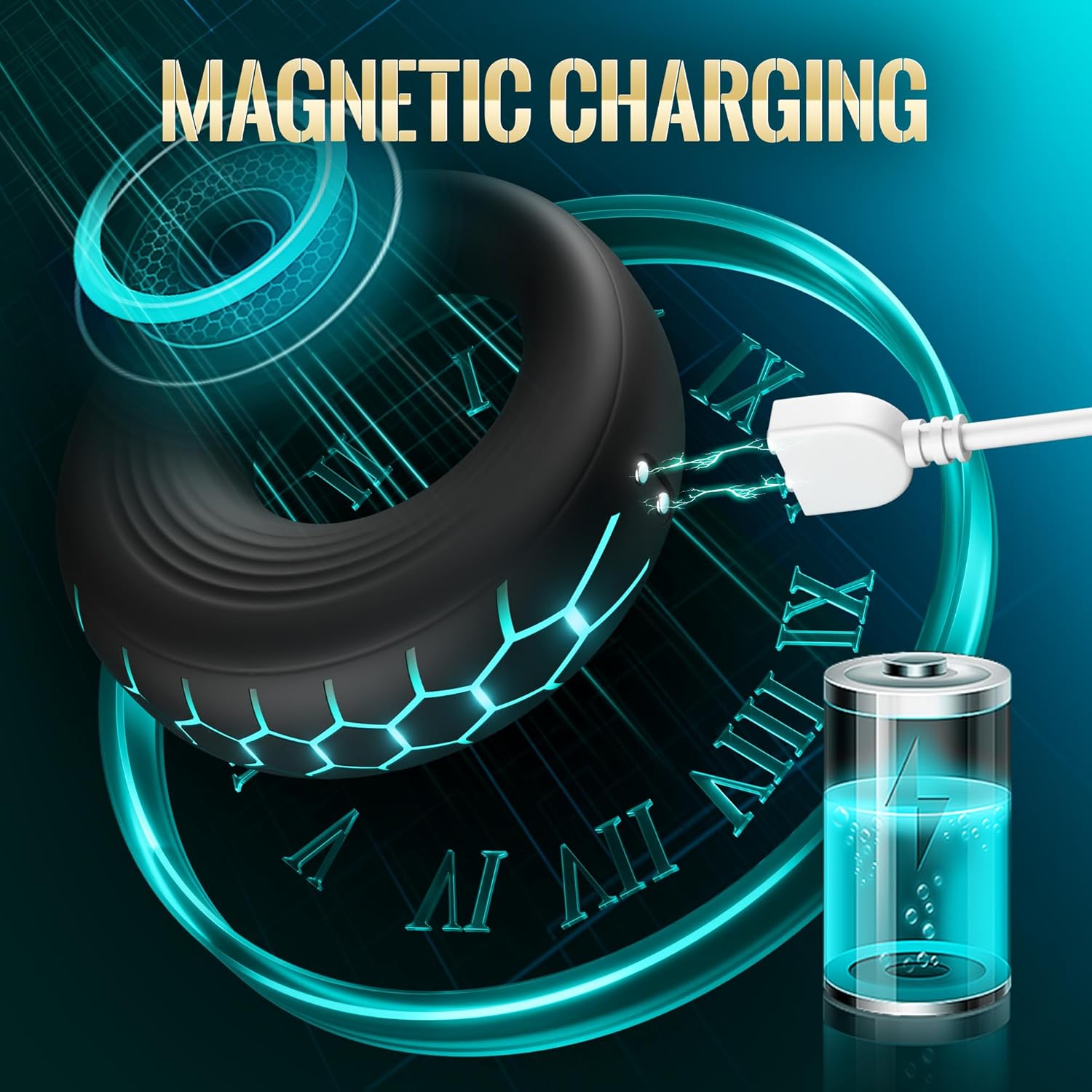VigorBand Vibrating Cock Ring with 10 Modes