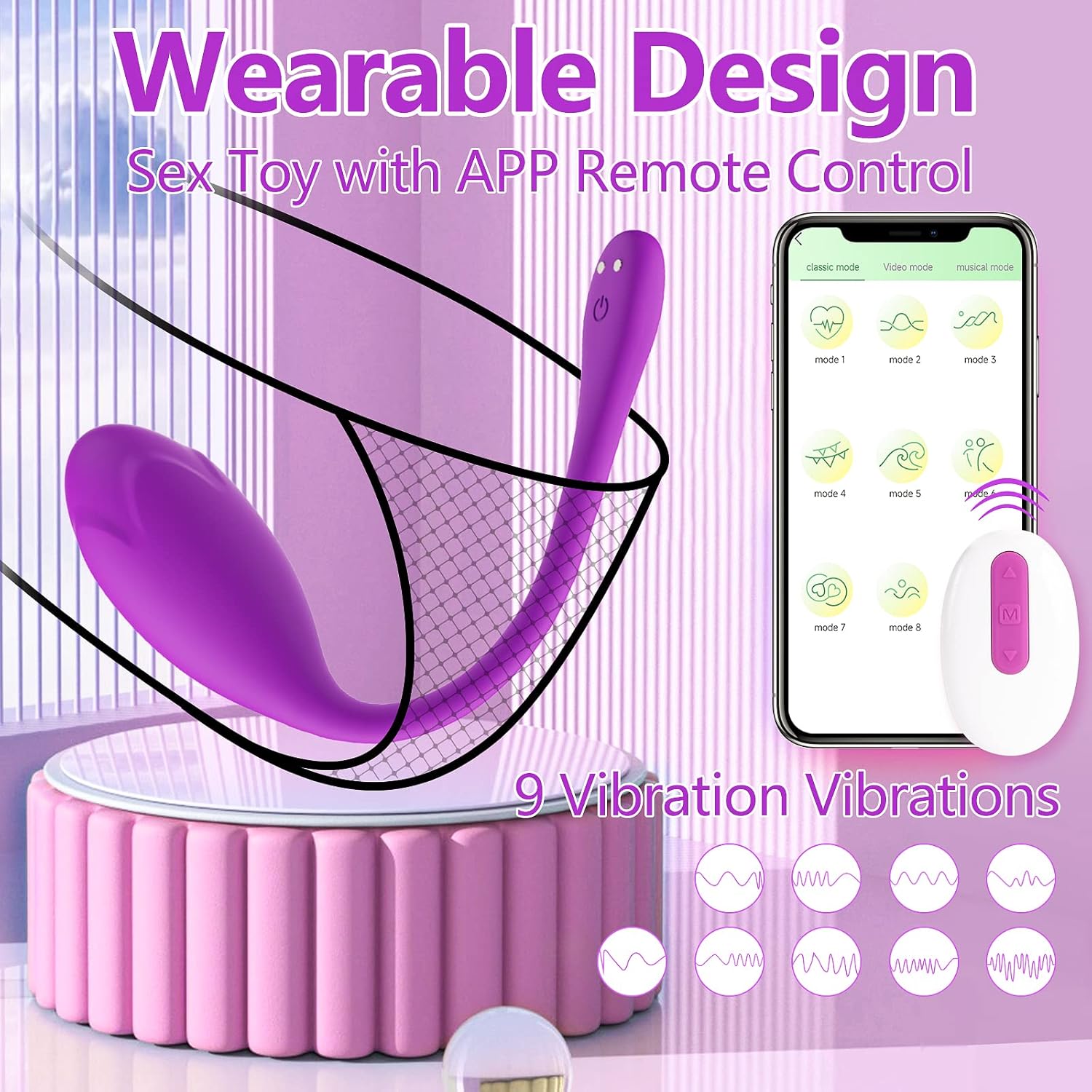 HaloCharm Egg Vibrator Dildo