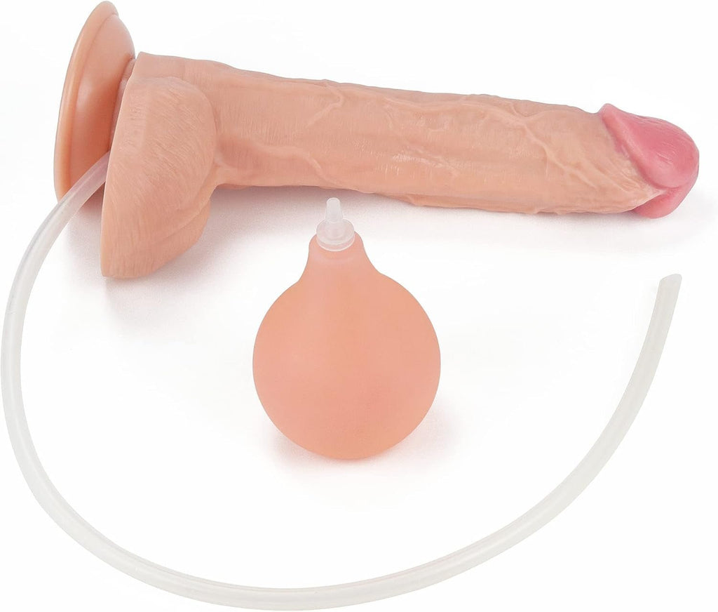 PowerJet 10” Squirting Dildo Enema Bulb Suction Cup