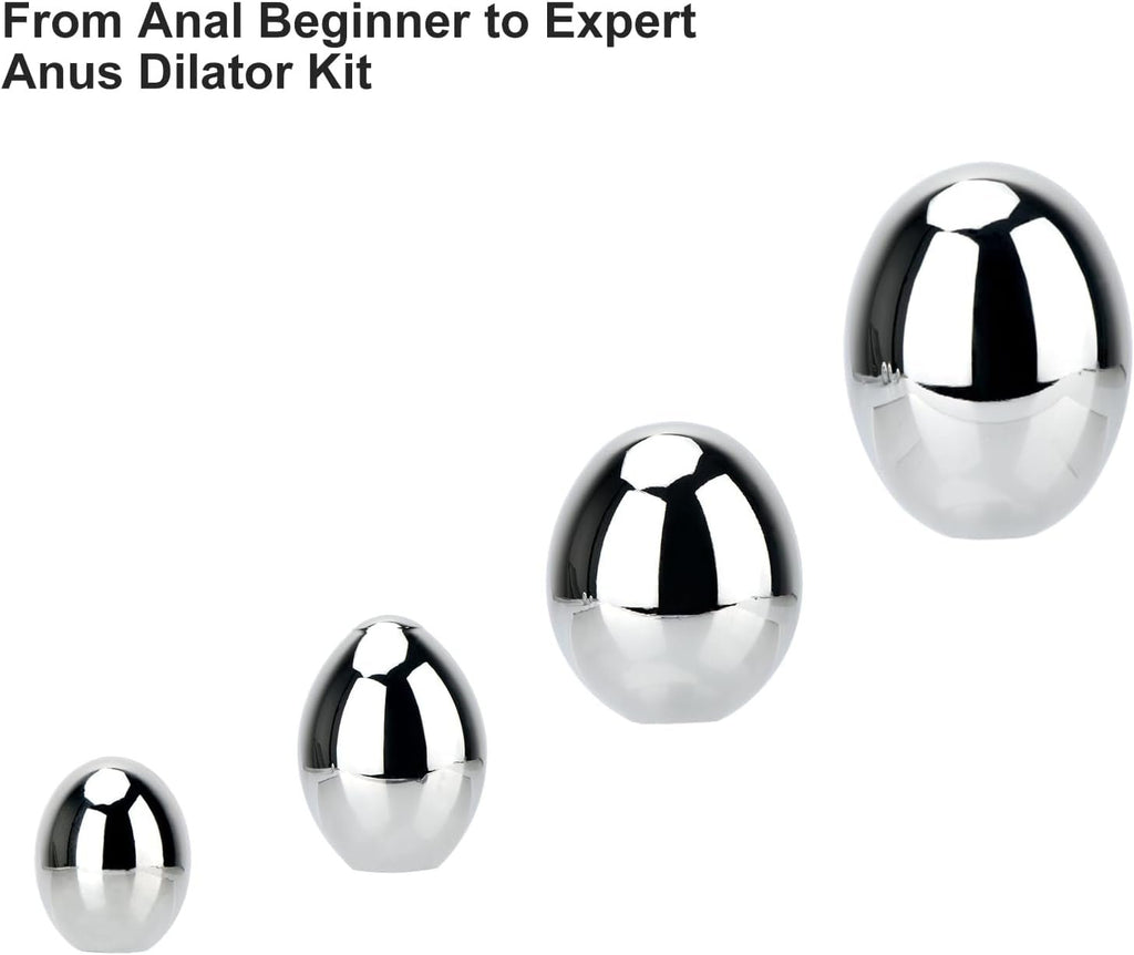 SteelHook Stainless Steel Anal Hook Set with 4 Balls