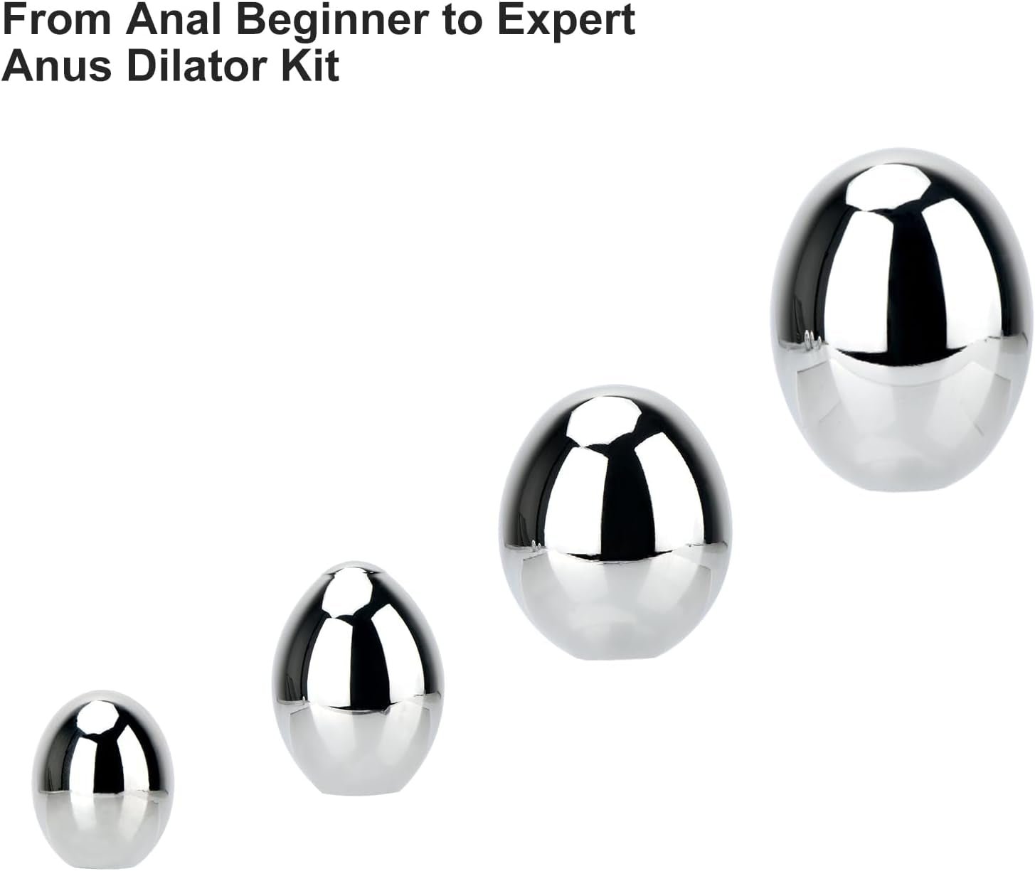 SteelHook Stainless Steel Anal Hook Set with 4 Balls