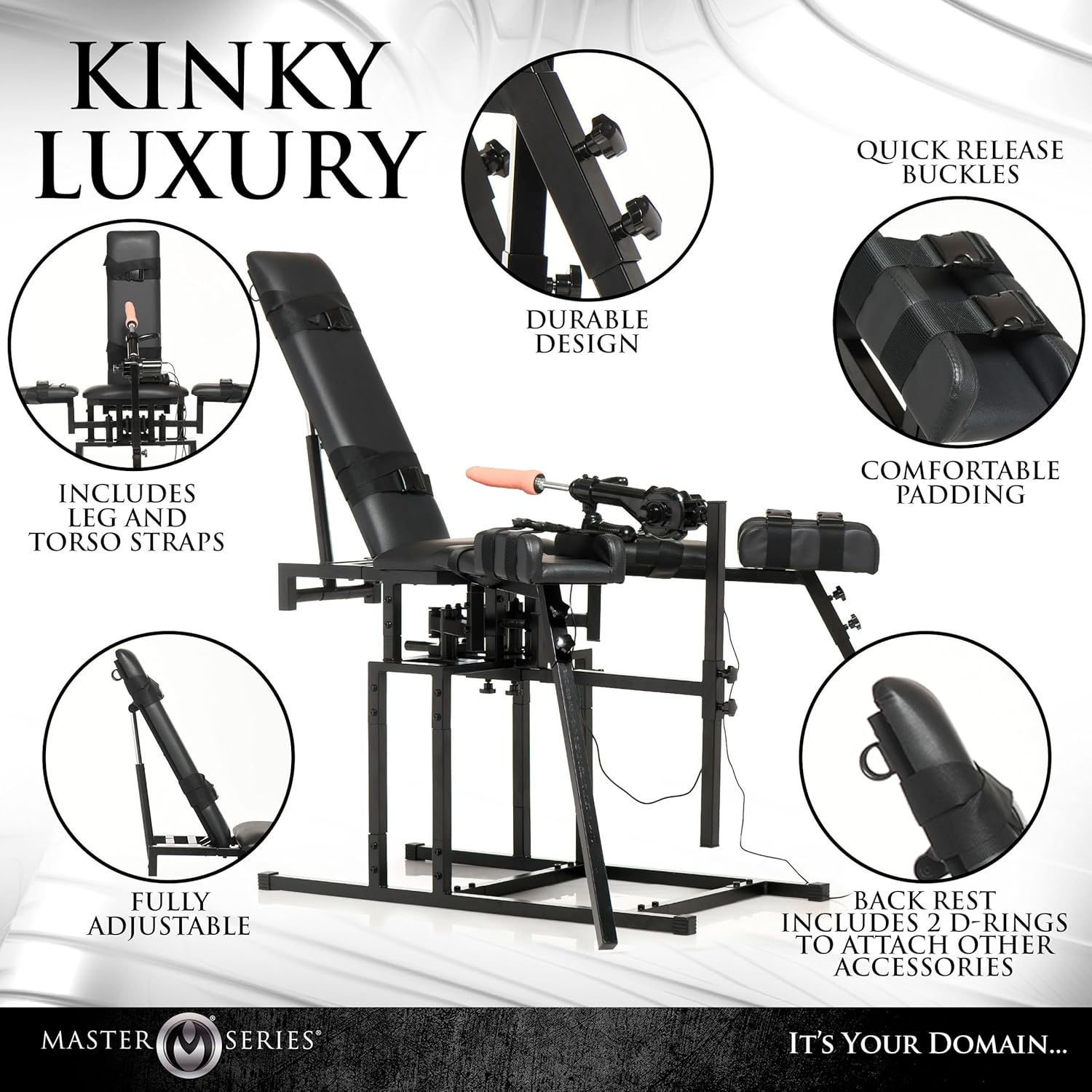 EchoFrame BDSM Leg Spreader Obedience Sex Machine