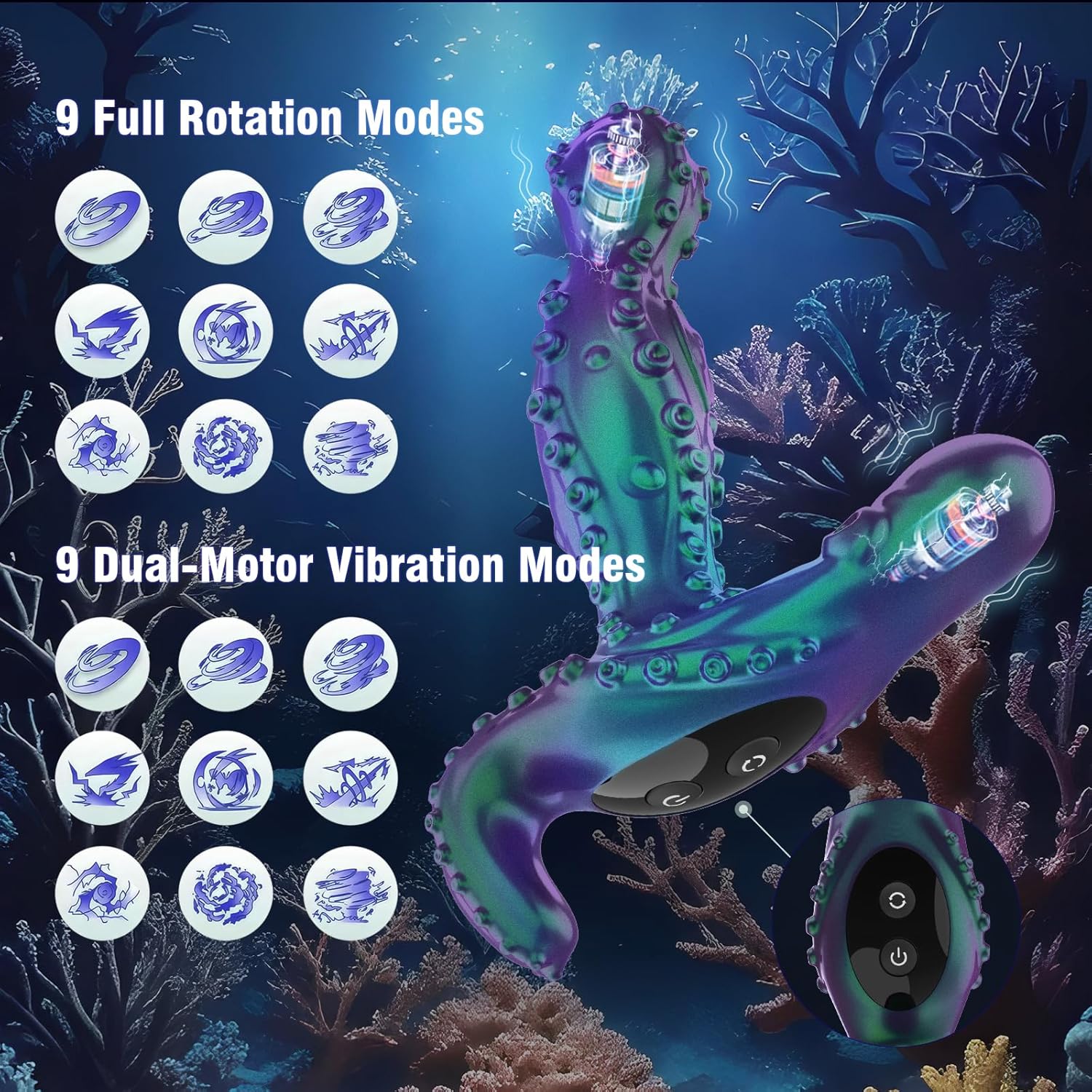 SwayThrob Kinky 360° Rotating Prostate Massager Anal Plug