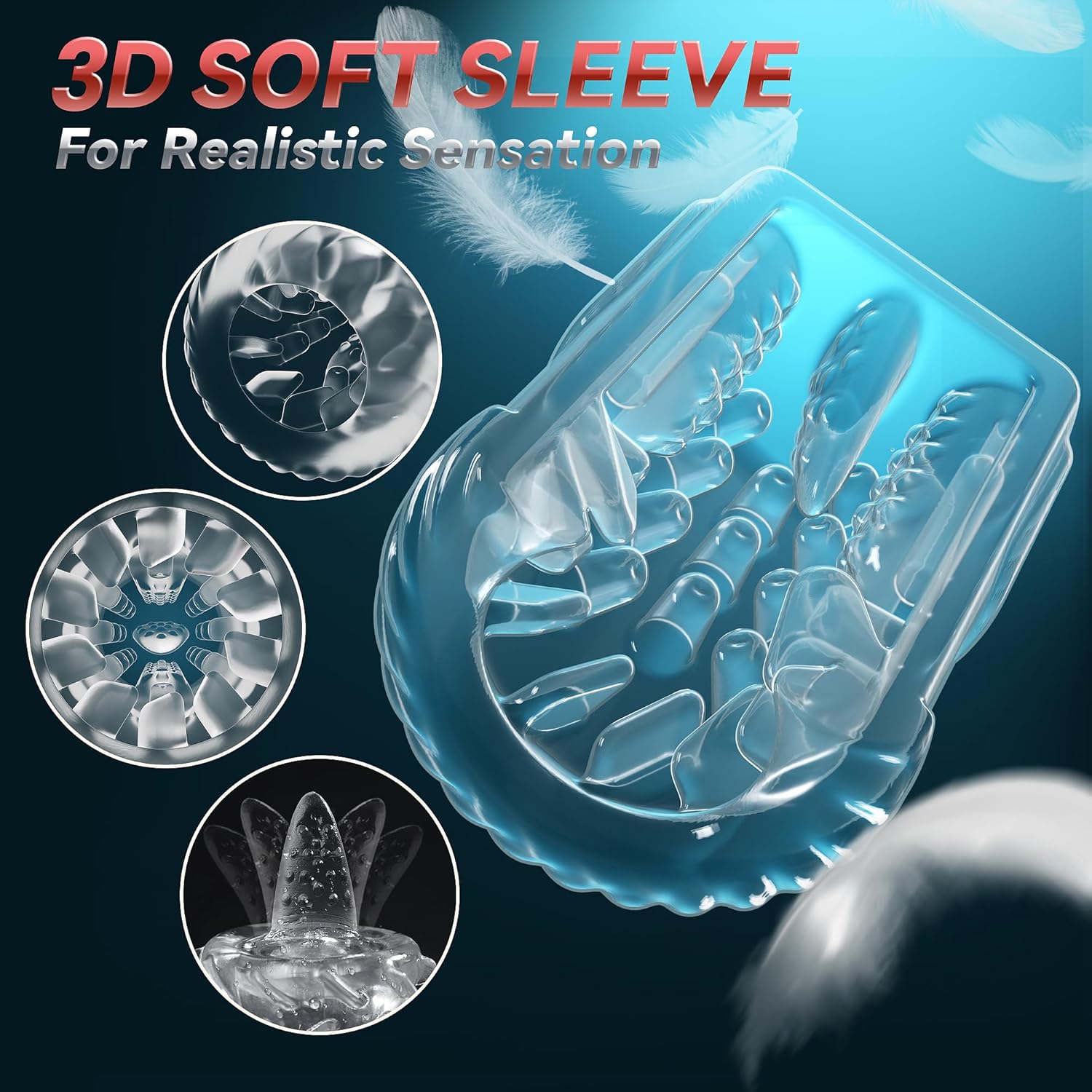 AeroGlide 4-in-1 Male Masturbator with Pump, Vibration & Thrust