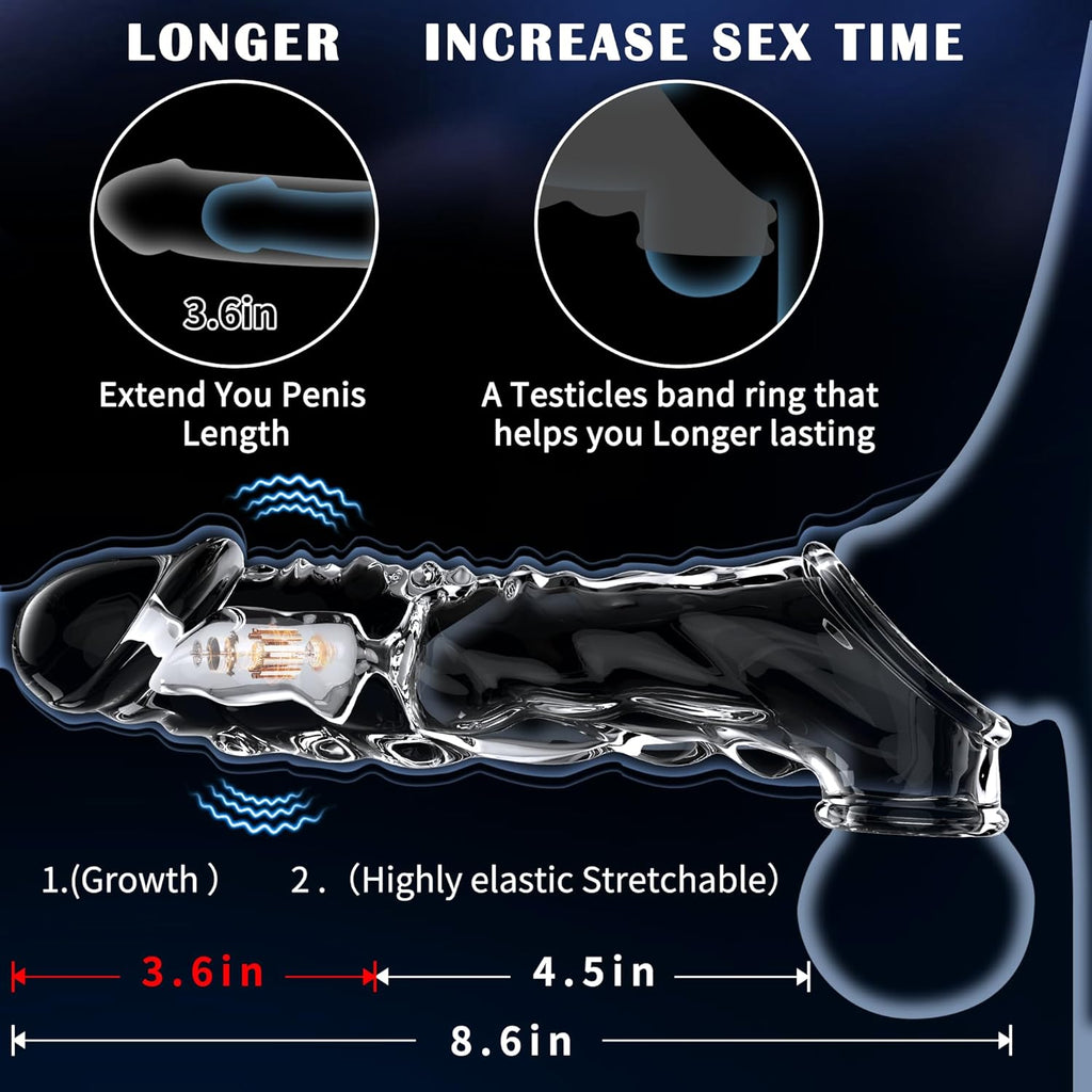 SavageTide Vibrating Penis Sleeve Extender
