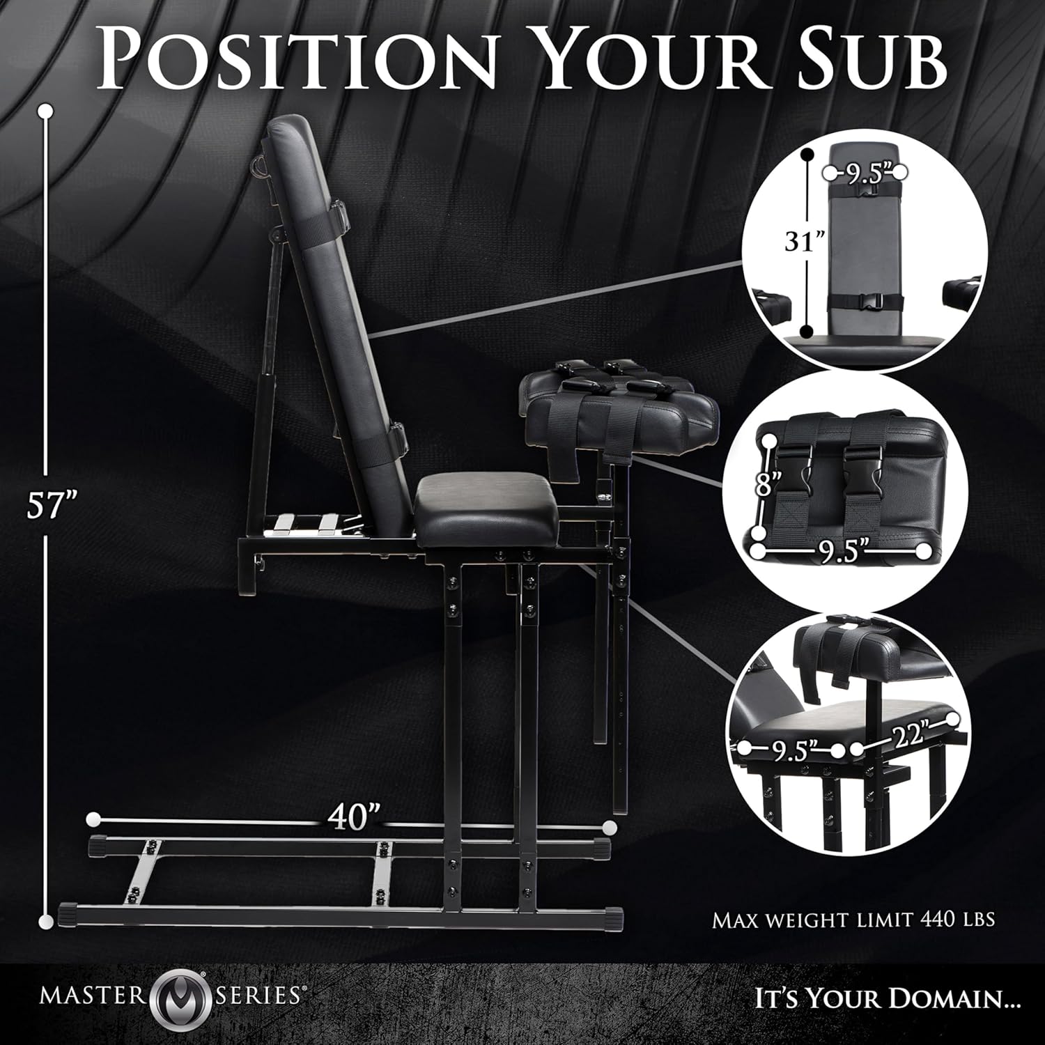 ControlChair Adjustable BDSM Obedience Chair