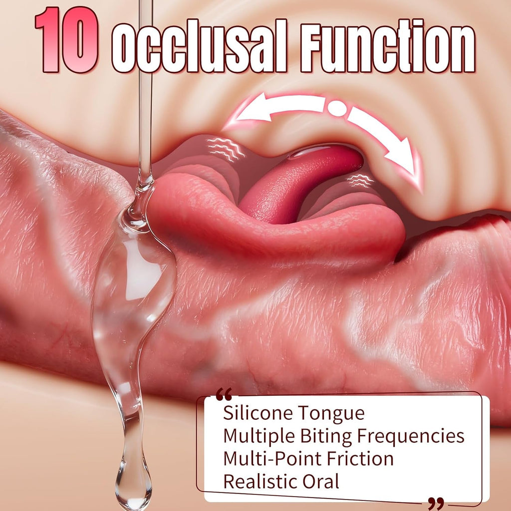 OccluraX AI Thrusting Dildo 10 Bite 10 Thrust Modes
