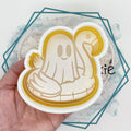 Flamingo Pool Float with Ghost Freshie Mold