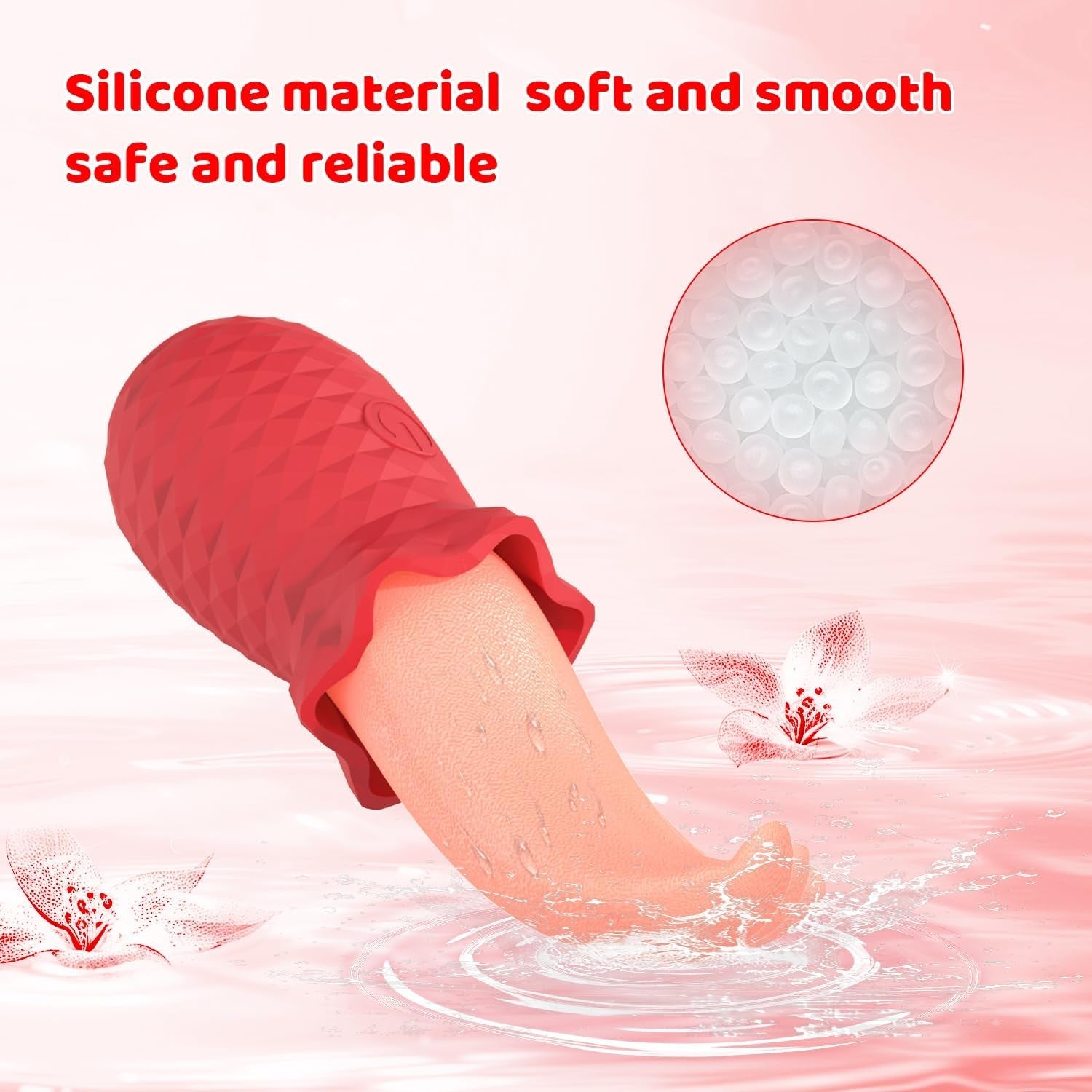 RoseLickX Rose Lick & Tap Tongue Vibrator 10 Modes Waterproof