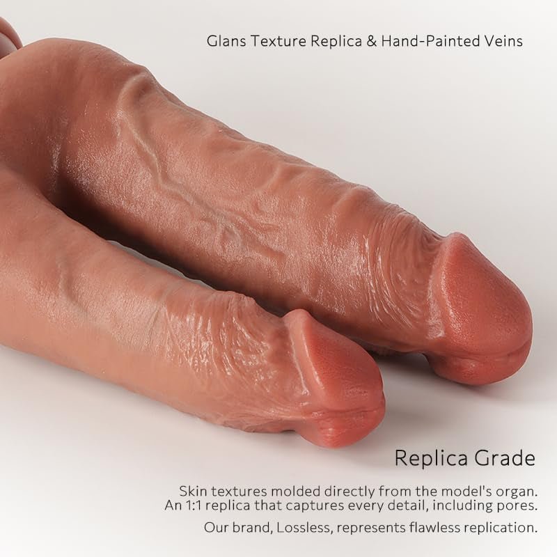 RealForm Double-Ended Dildo Silicone Suction Cup Toy
