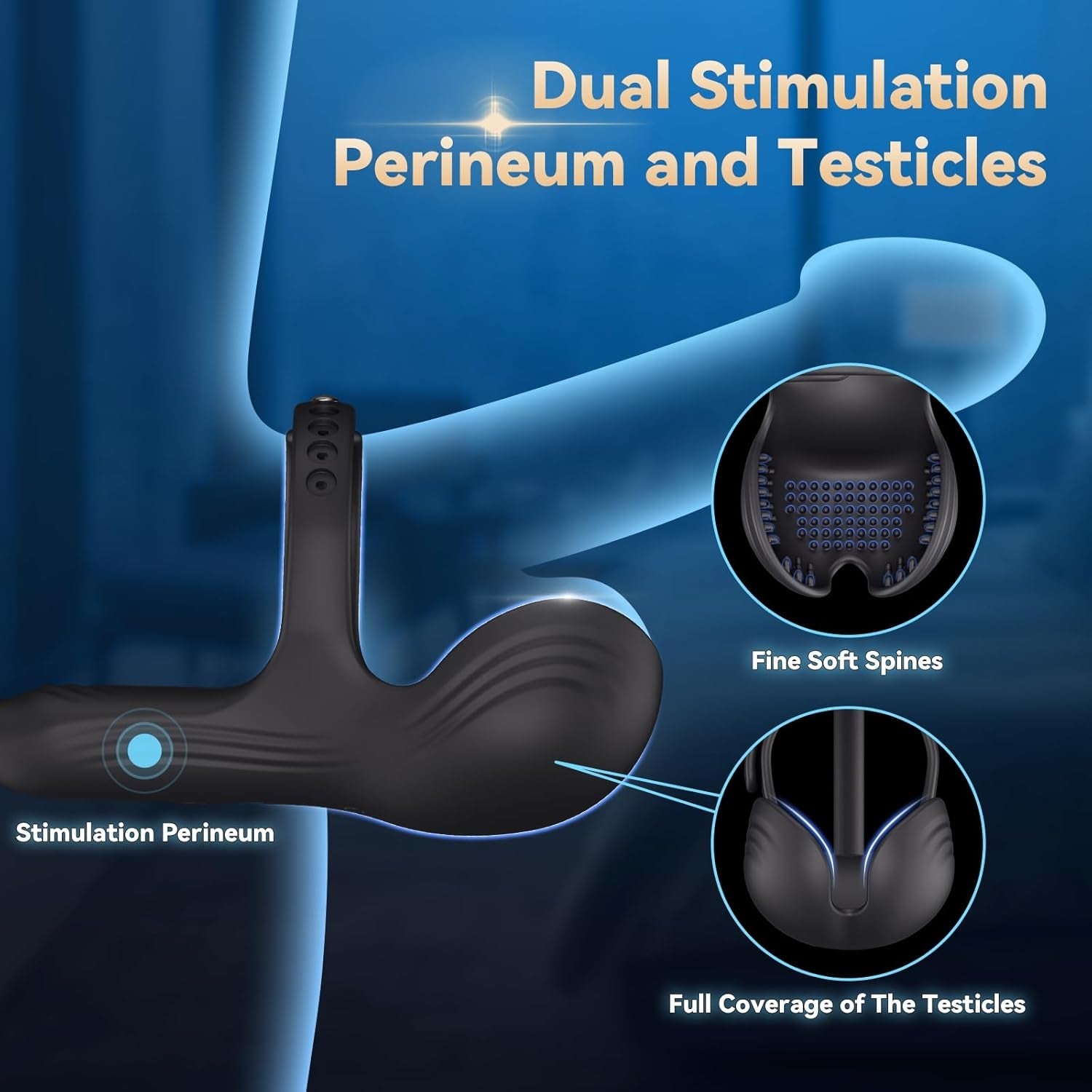 DominusCore Thrusting Prostate Massager Cock Ring 10 Modes