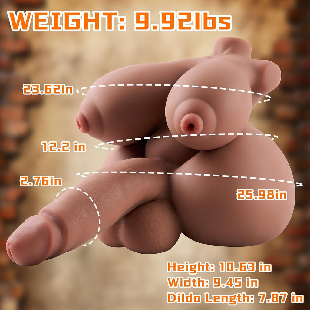 VyxenCore 5-in-1 Transgender Sex Doll Torso TPE