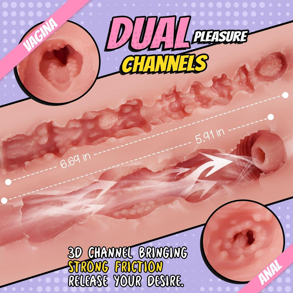 VelnoraX 12lb Sex Doll Torso TPE Dual Channel Realistic