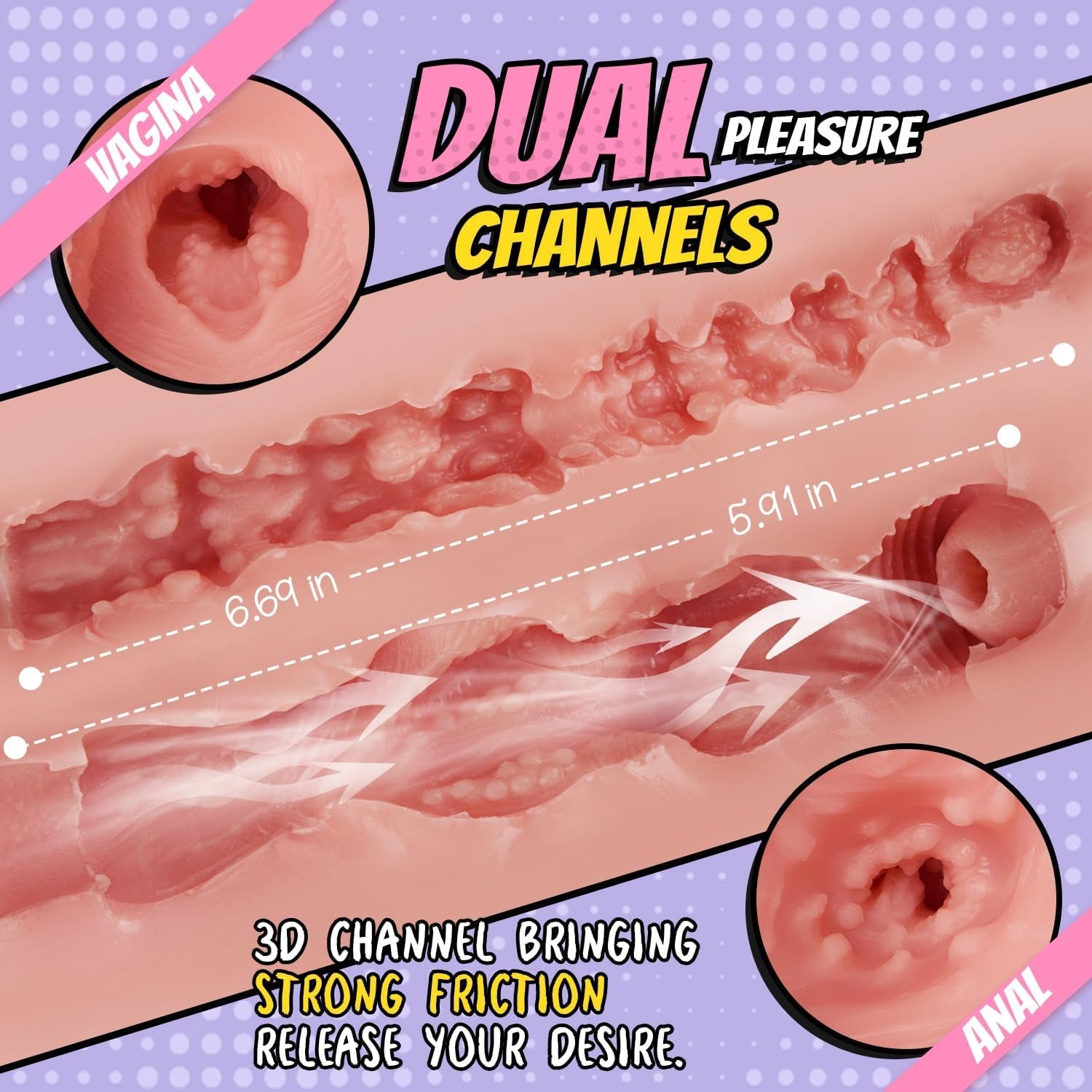 VelnoraX 12lb Sex Doll Torso TPE Dual Channel Realistic
