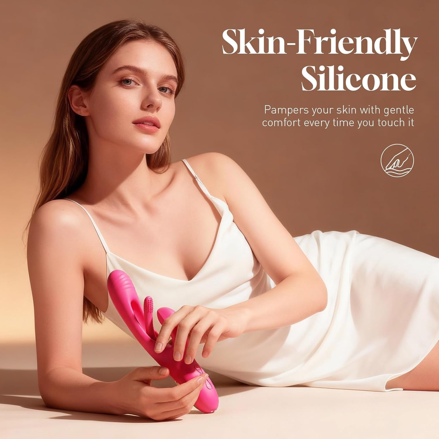 RosePulseX Rabbit Vibrator 14 Modes Flapping Tongue Waterproof