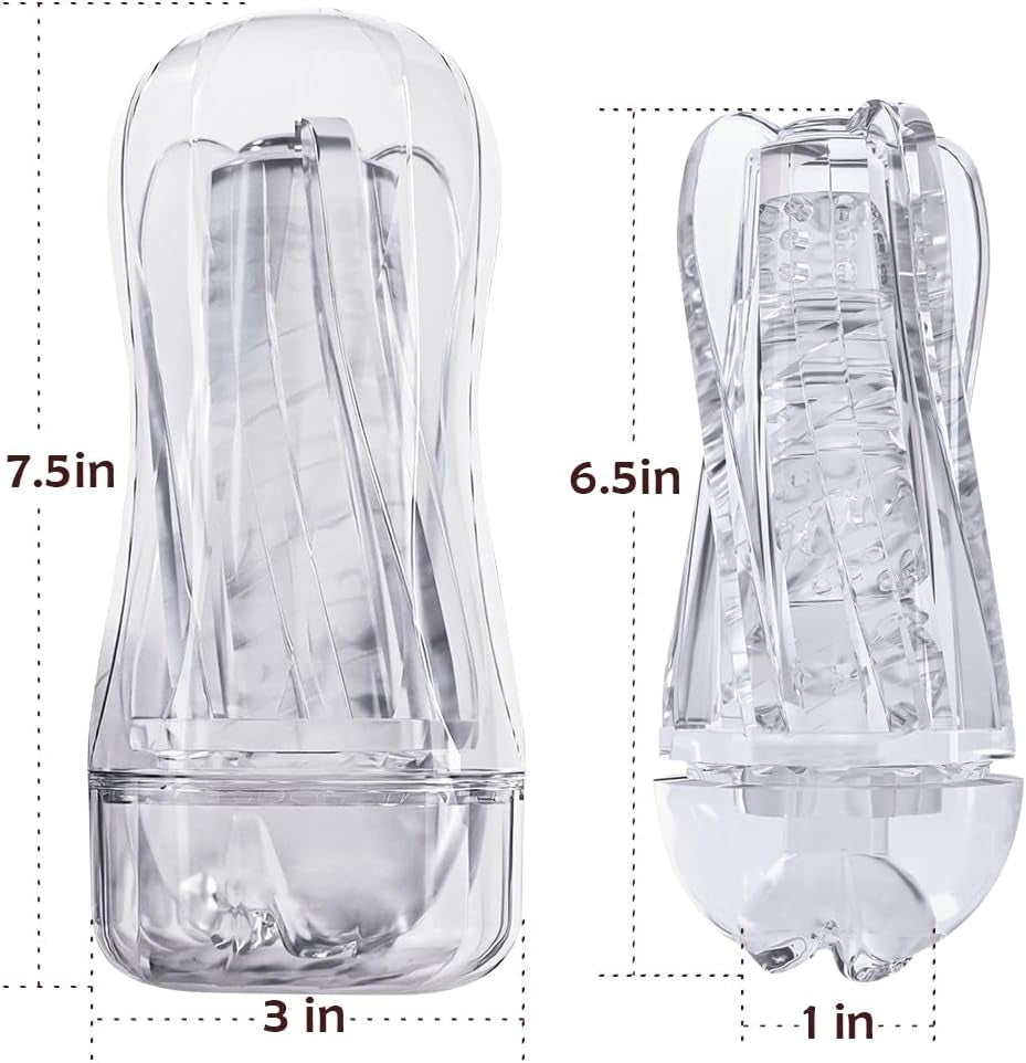 ClearGrip Spiral Suction Transparent Stroker