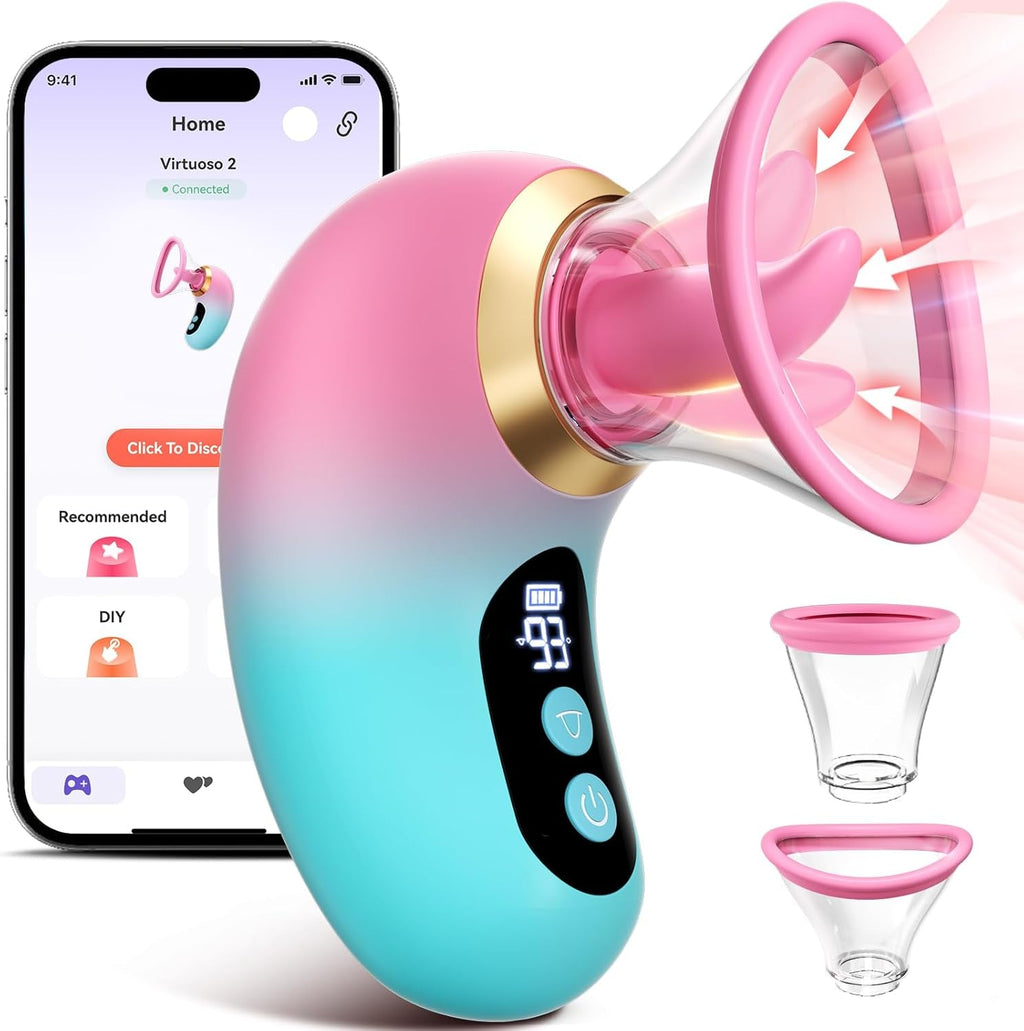LumiVanta AI Rose Wand Clit Sucker LCD App Waterproof