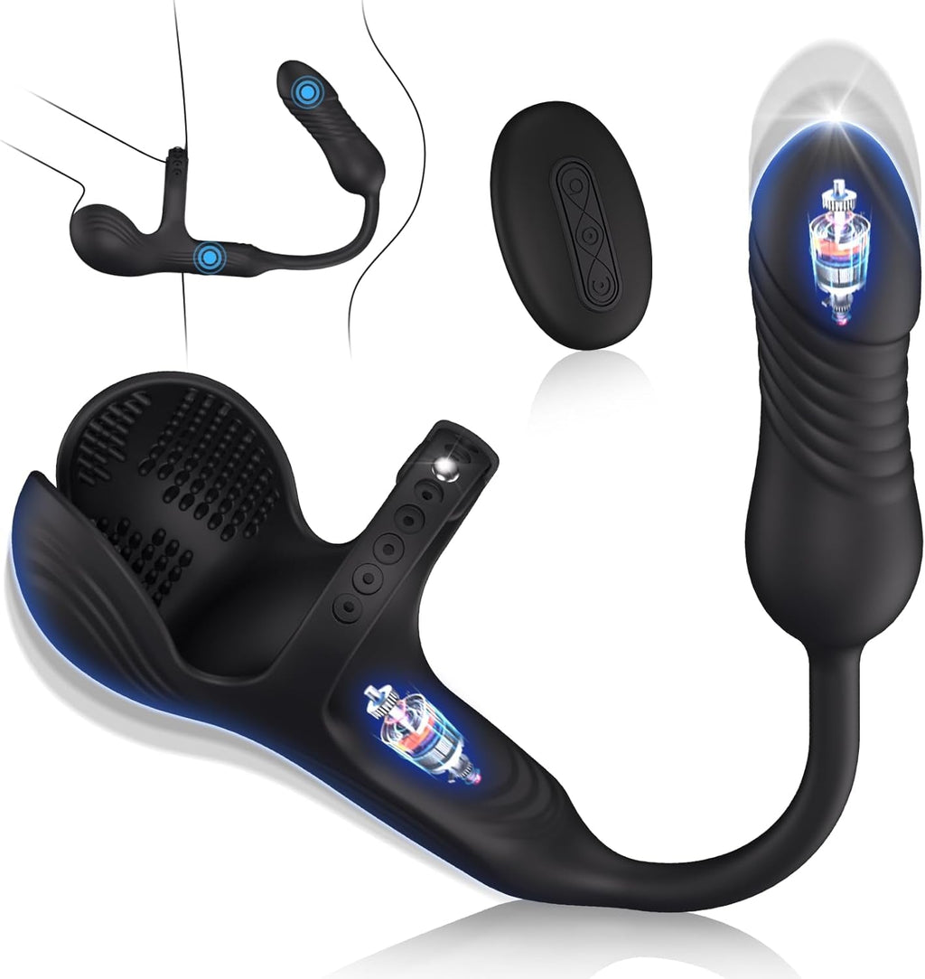 DominusCore Thrusting Prostate Massager Cock Ring 10 Modes