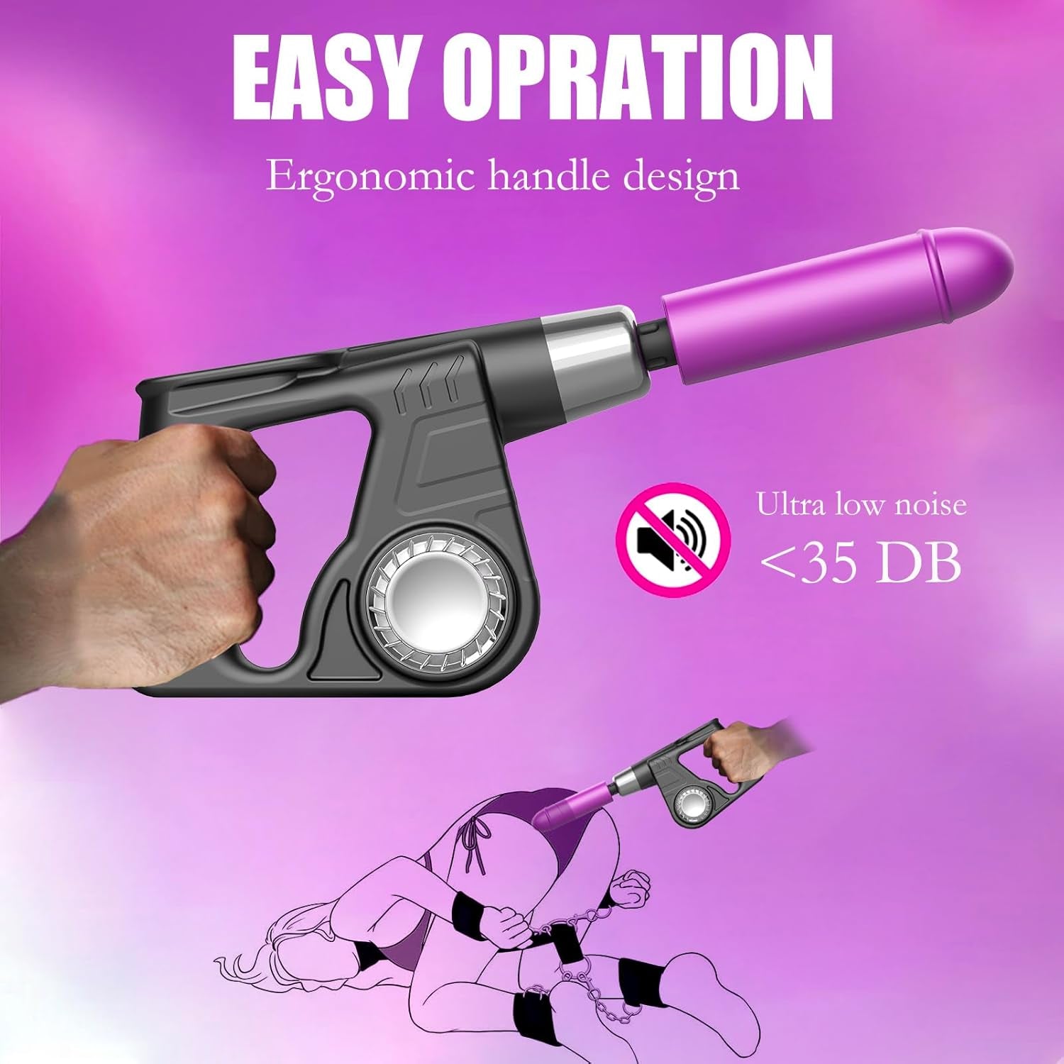 PulseHammer Handheld Thrusting Dildo Sex Machine