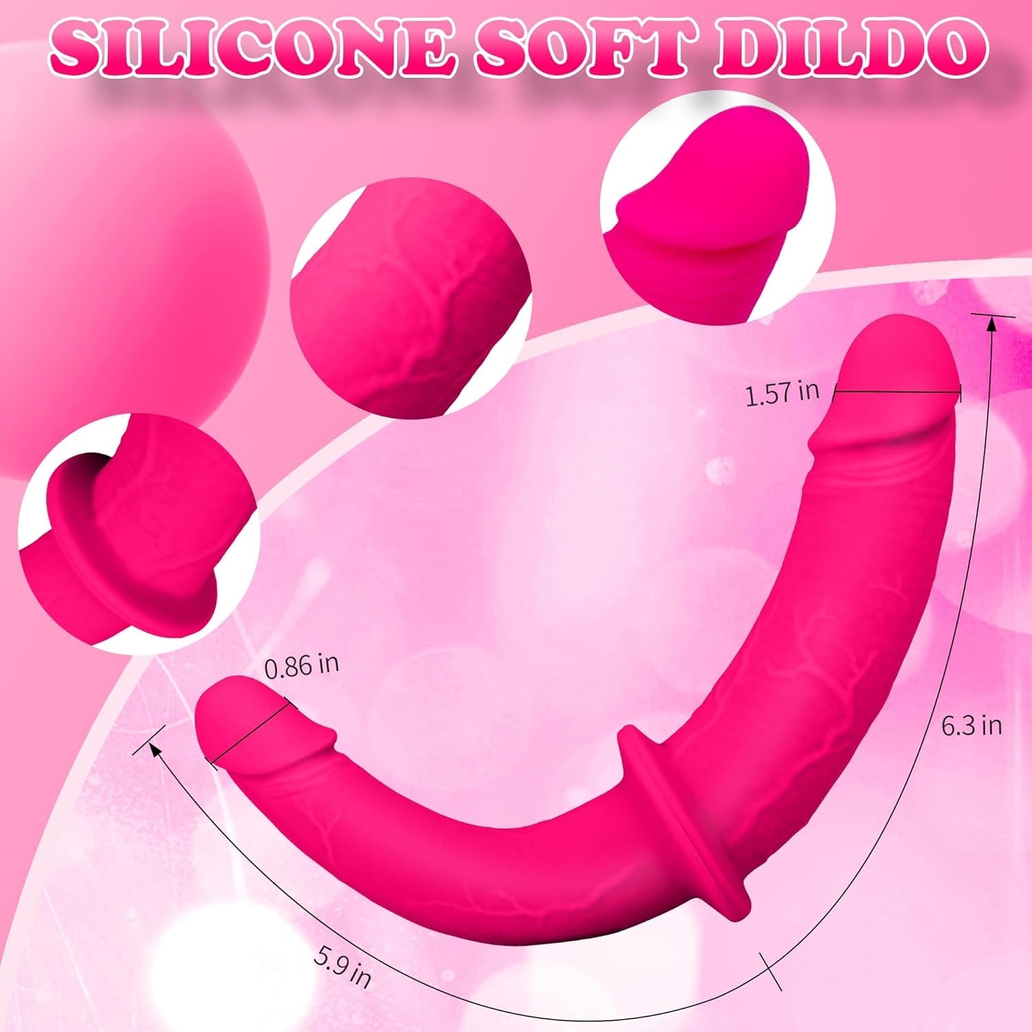 DualEdge Double Ended Strap-On Dildo Set Silicone