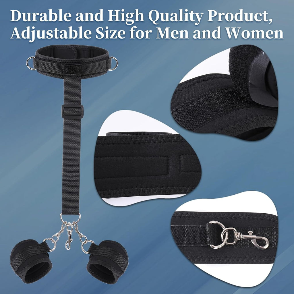 SubVibe Vibrating Anal Hook Neck-Wrist Bondage Kit