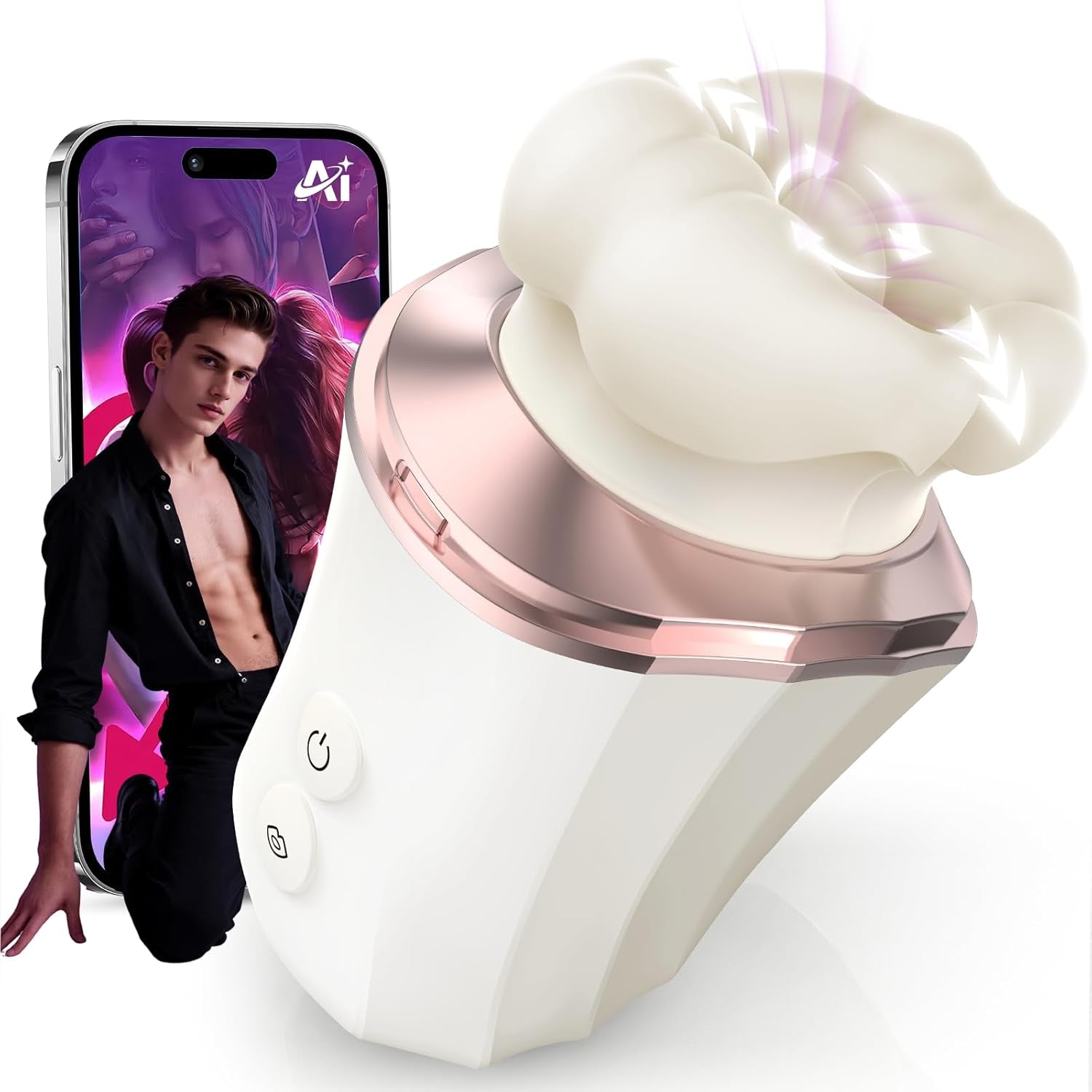 BloomPulse App Control Rose Clit Sucker Vibrator 3-in-1