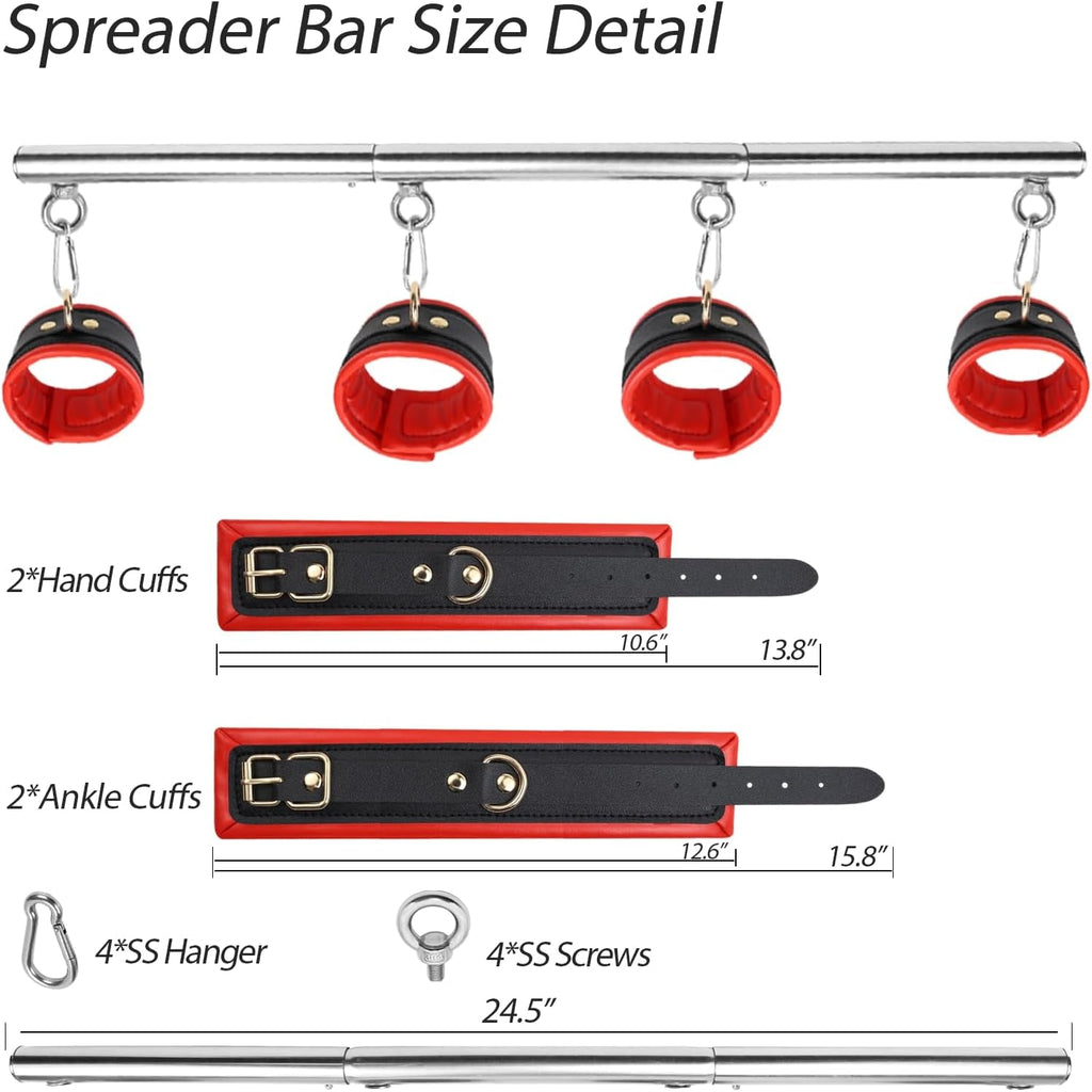 CrimsonSteel Red Stainless Steel Spreader Bar Kit