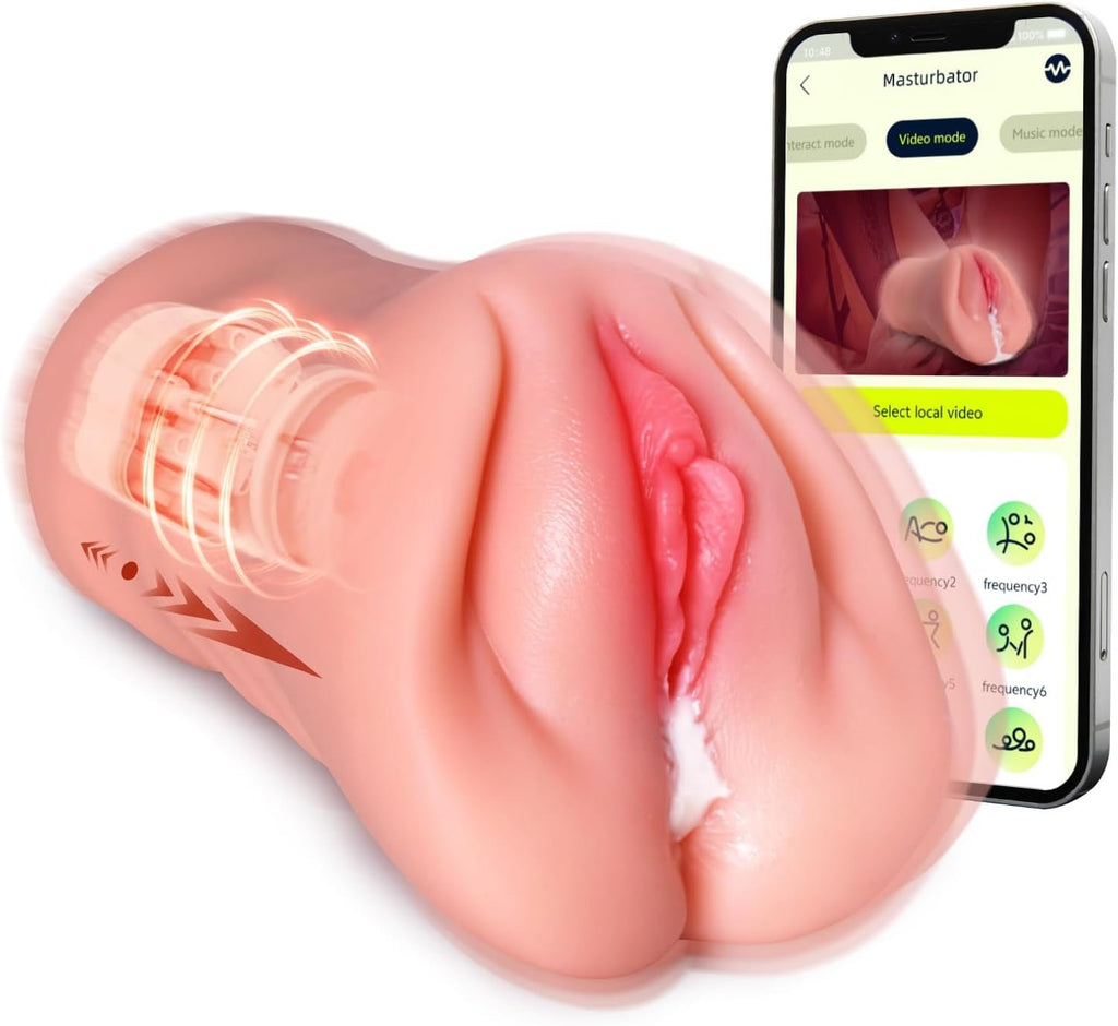 SyncPulse App-Controlled Thrusting Pocket Pussy 9 Modes