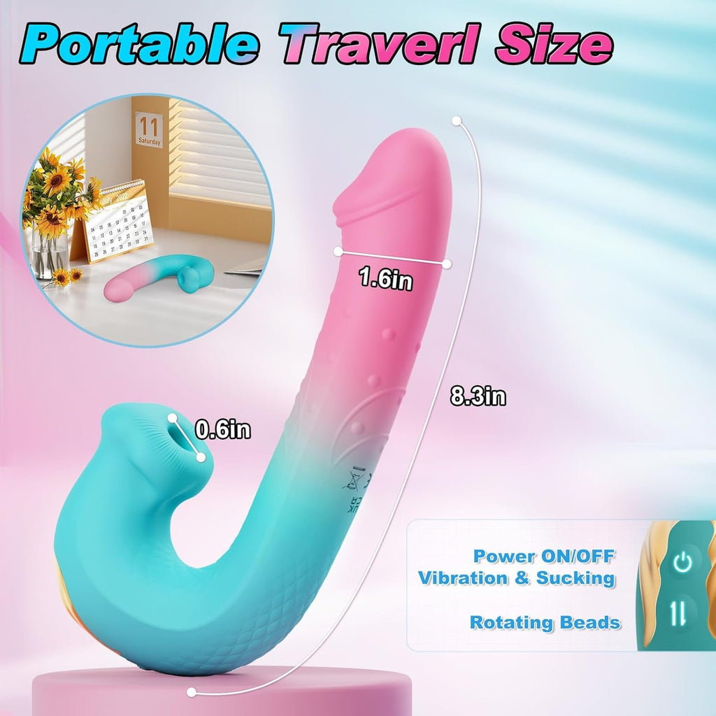 OrbitSync App Control Rotating Beads Clit Sucker Vibrator
