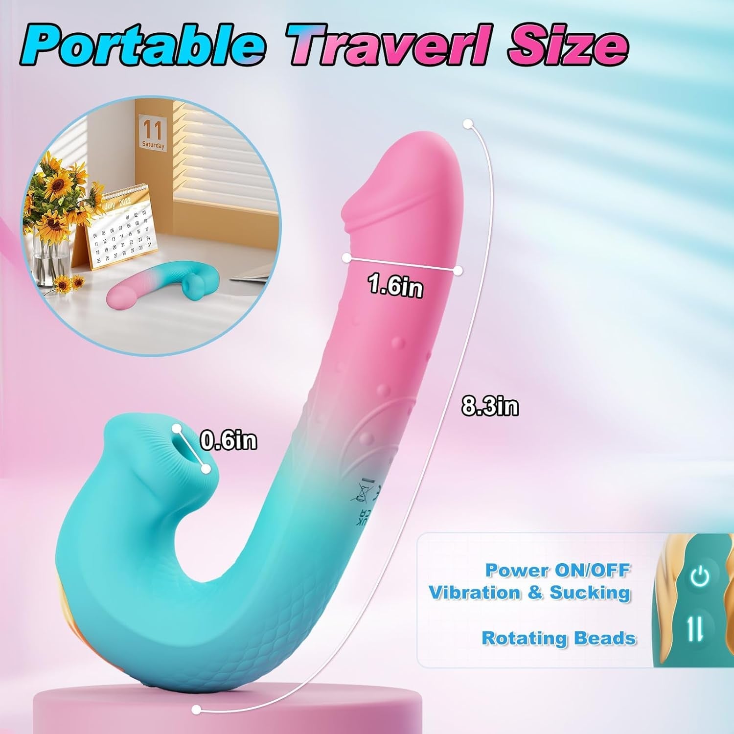 OrbitSync App Control Rotating Beads Clit Sucker Vibrator